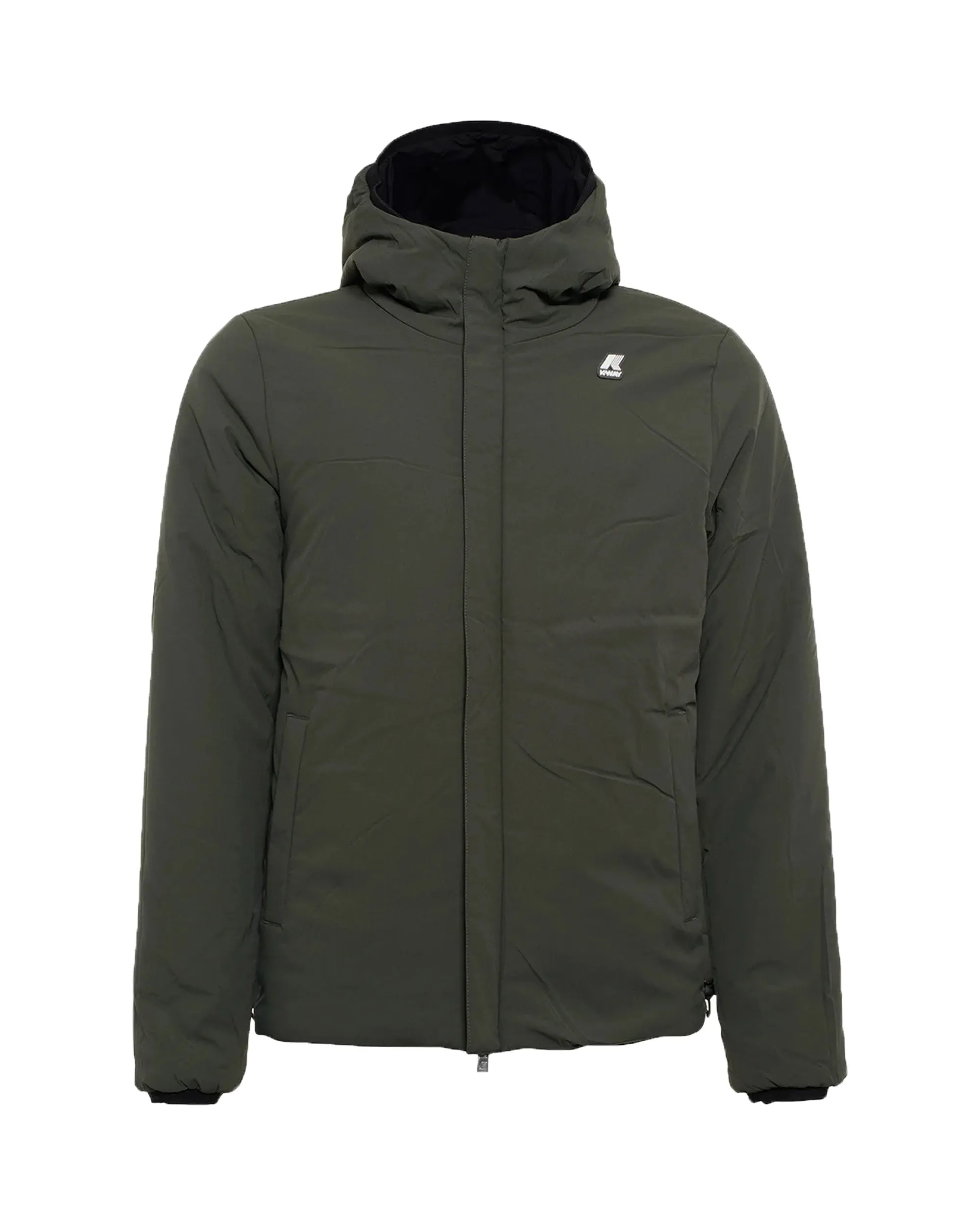 Giacca Uomo K-Way Jack Warm Double Nero Grigio