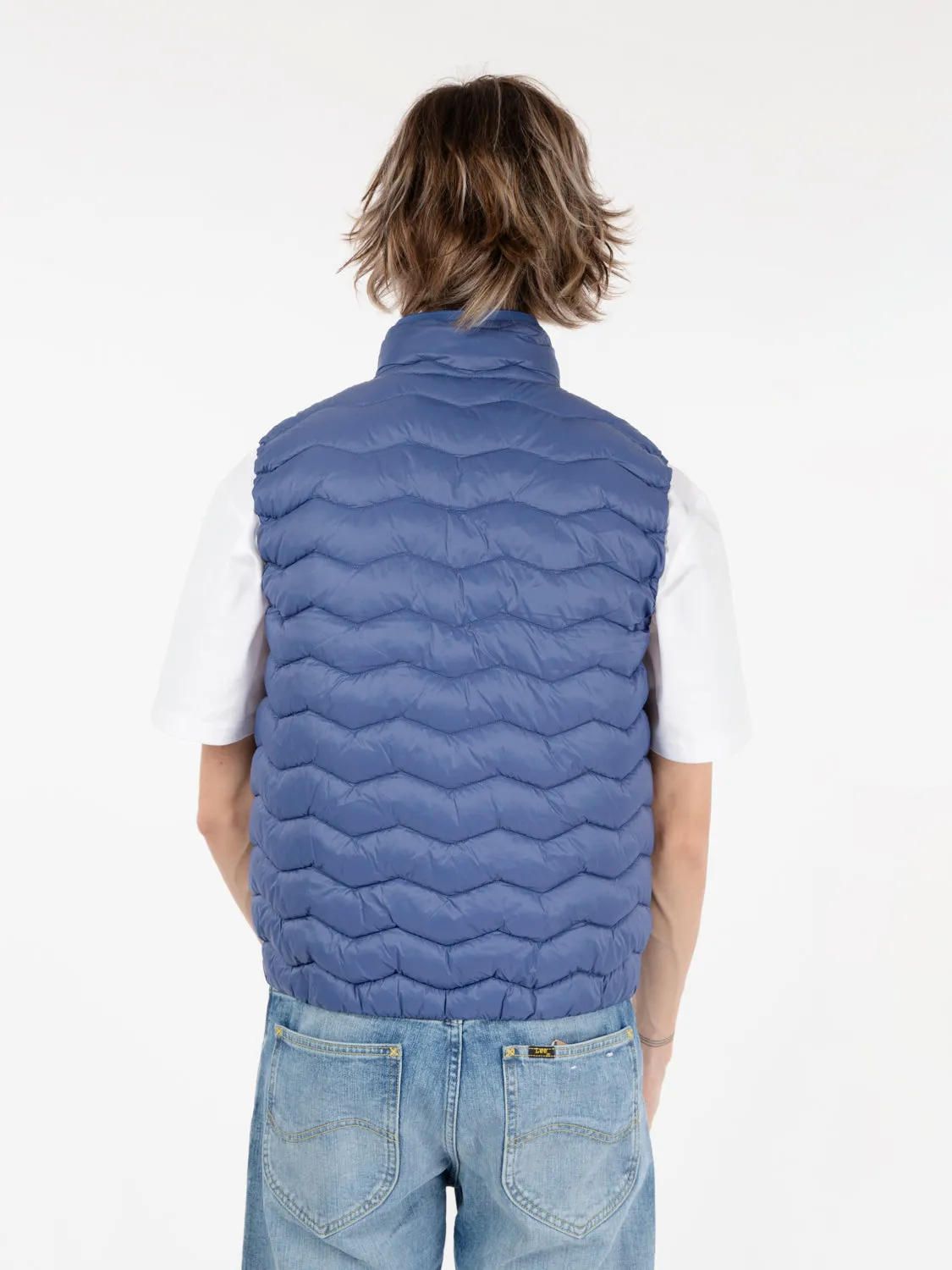 Gilet Valen quilted warm blue fiord