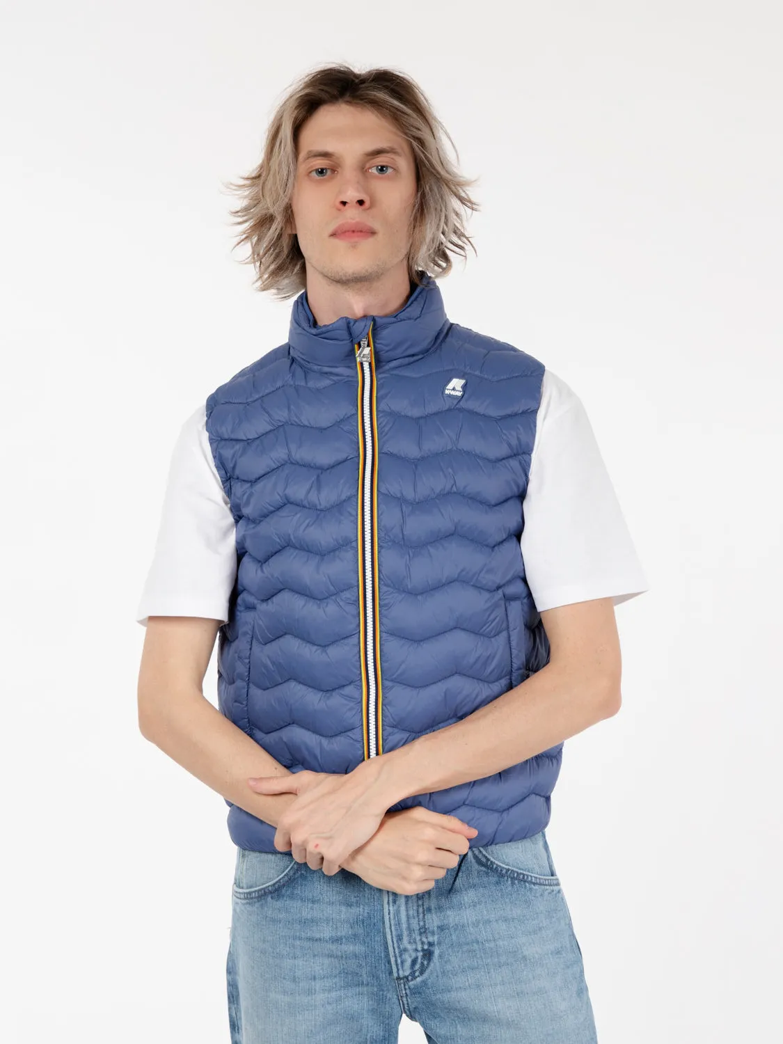 Gilet Valen quilted warm blue fiord