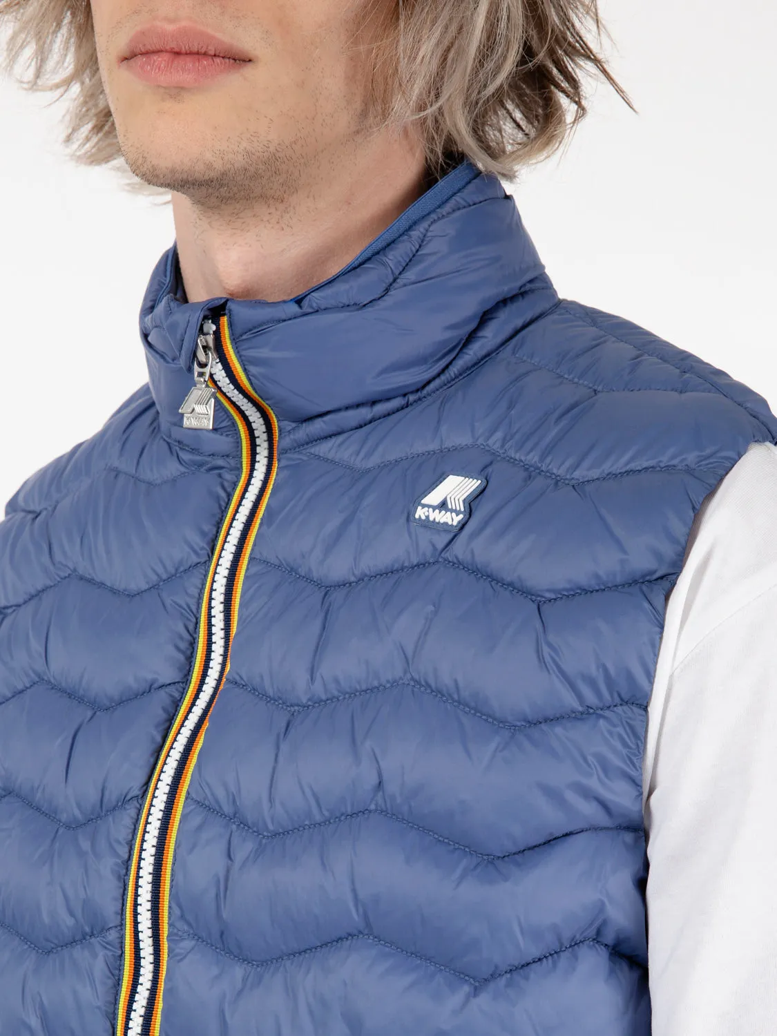 Gilet Valen quilted warm blue fiord