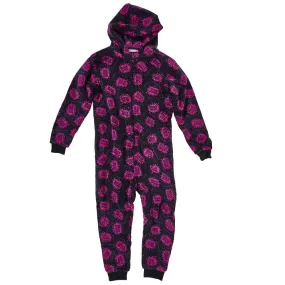 Girls Game Over! Print Fleece Onesie