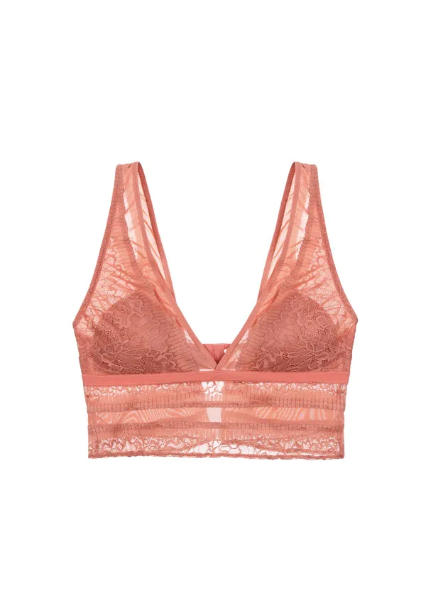 GRACE Lace Deep V Wireless Comfortable Bra