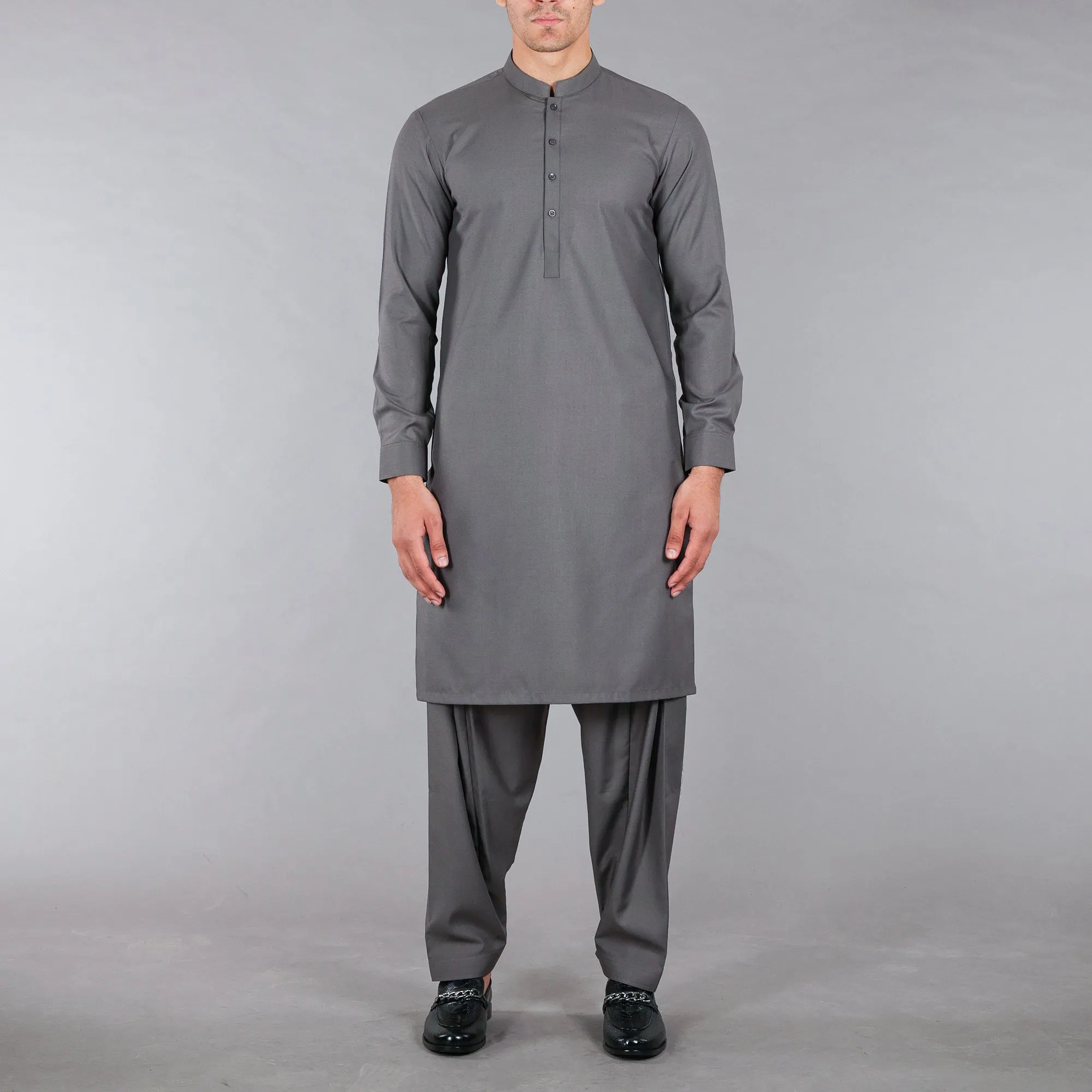 Grey Shalwar Qameez