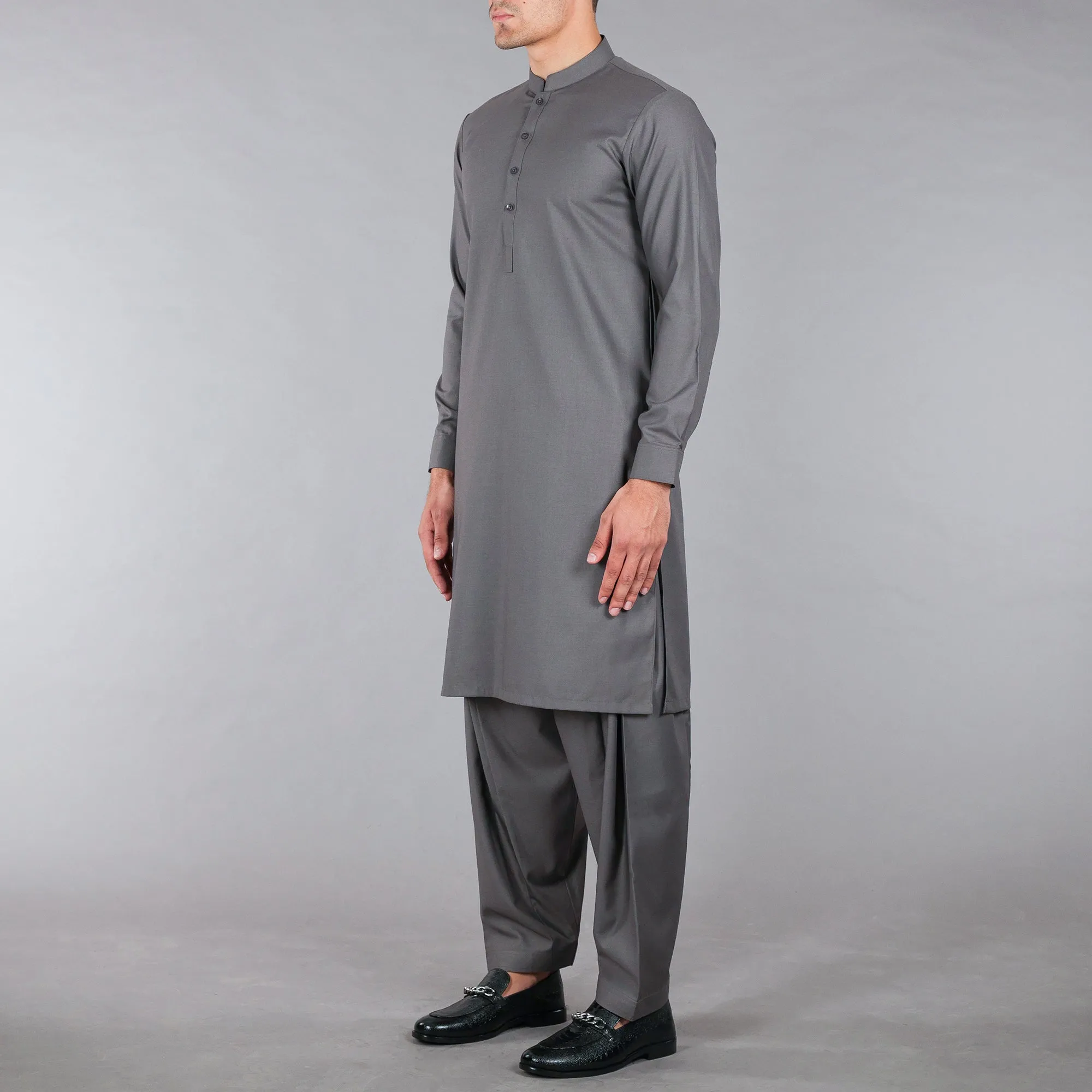 Grey Shalwar Qameez