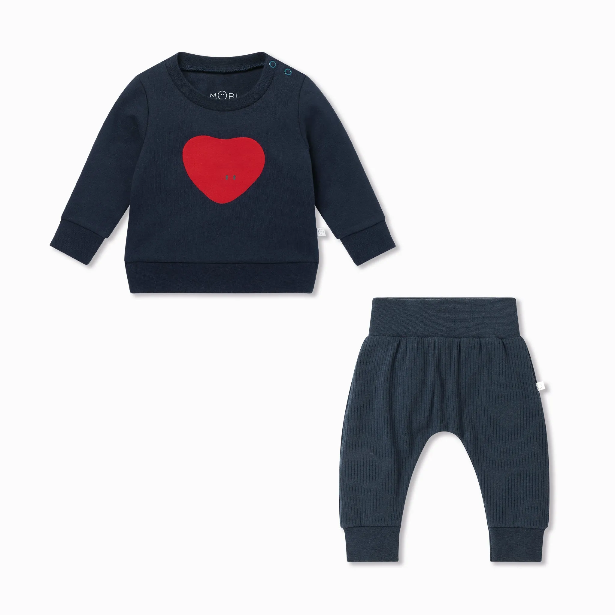 Heart Sweater & Joggers Outfit