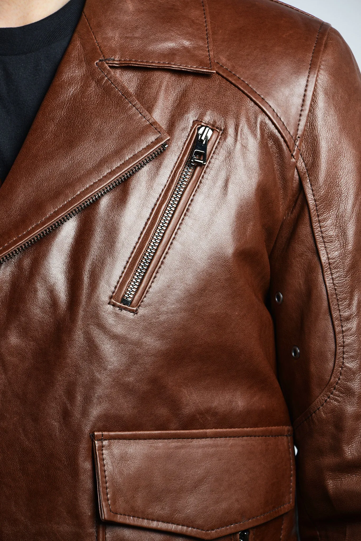 Holloway Biker Leather Jacket