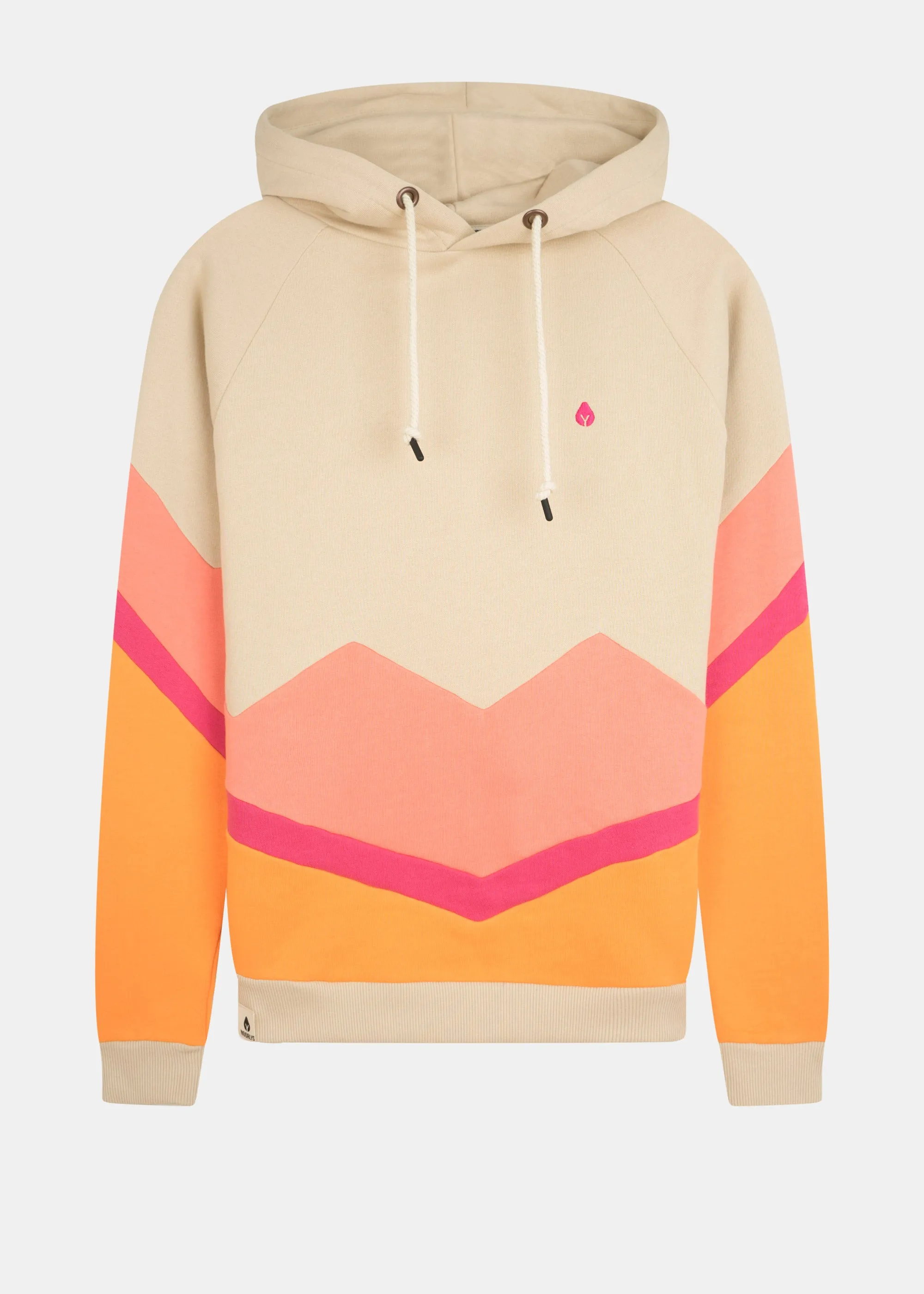 Hoodie BEEVERN SmokeGrey/ShellPink