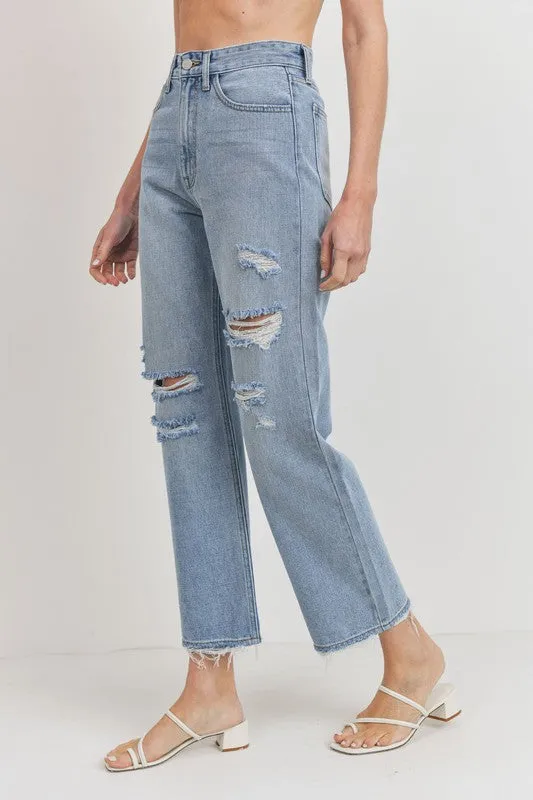 JBD JOVIE 90'S DISTRESSED JEANS [ONLINE EXCLUSIVE]