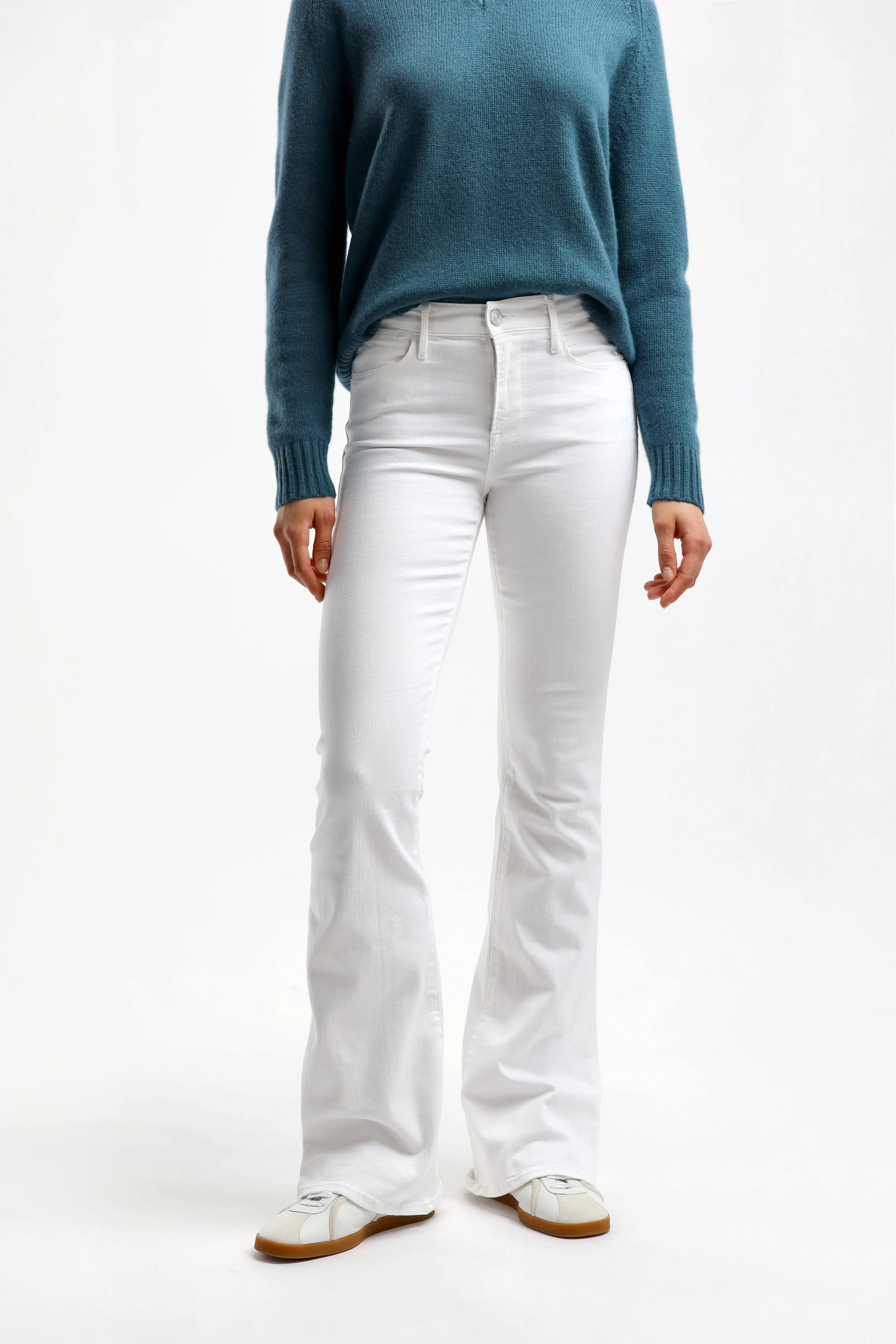 Jeans Le High Flare in Blanc