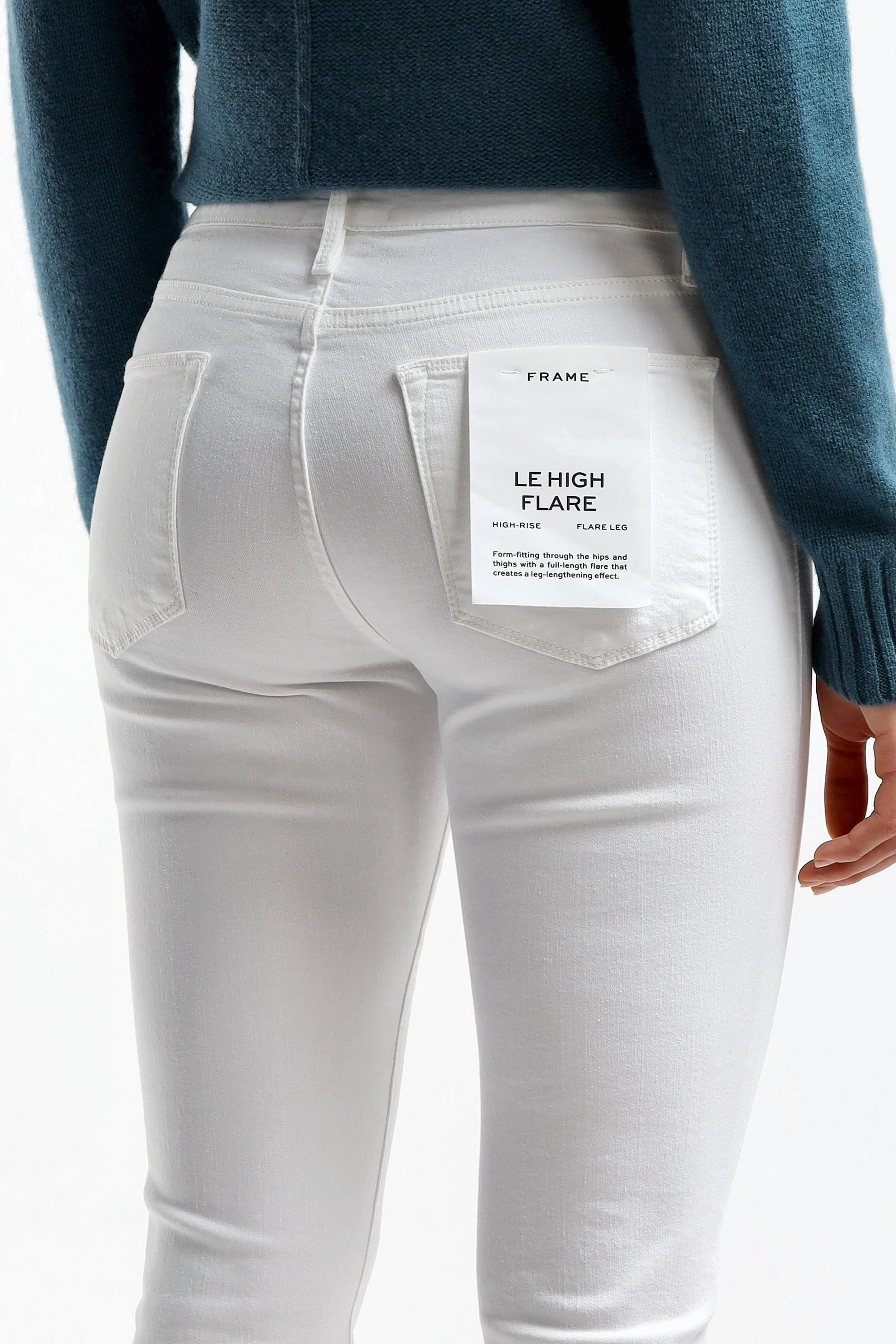 Jeans Le High Flare in Blanc