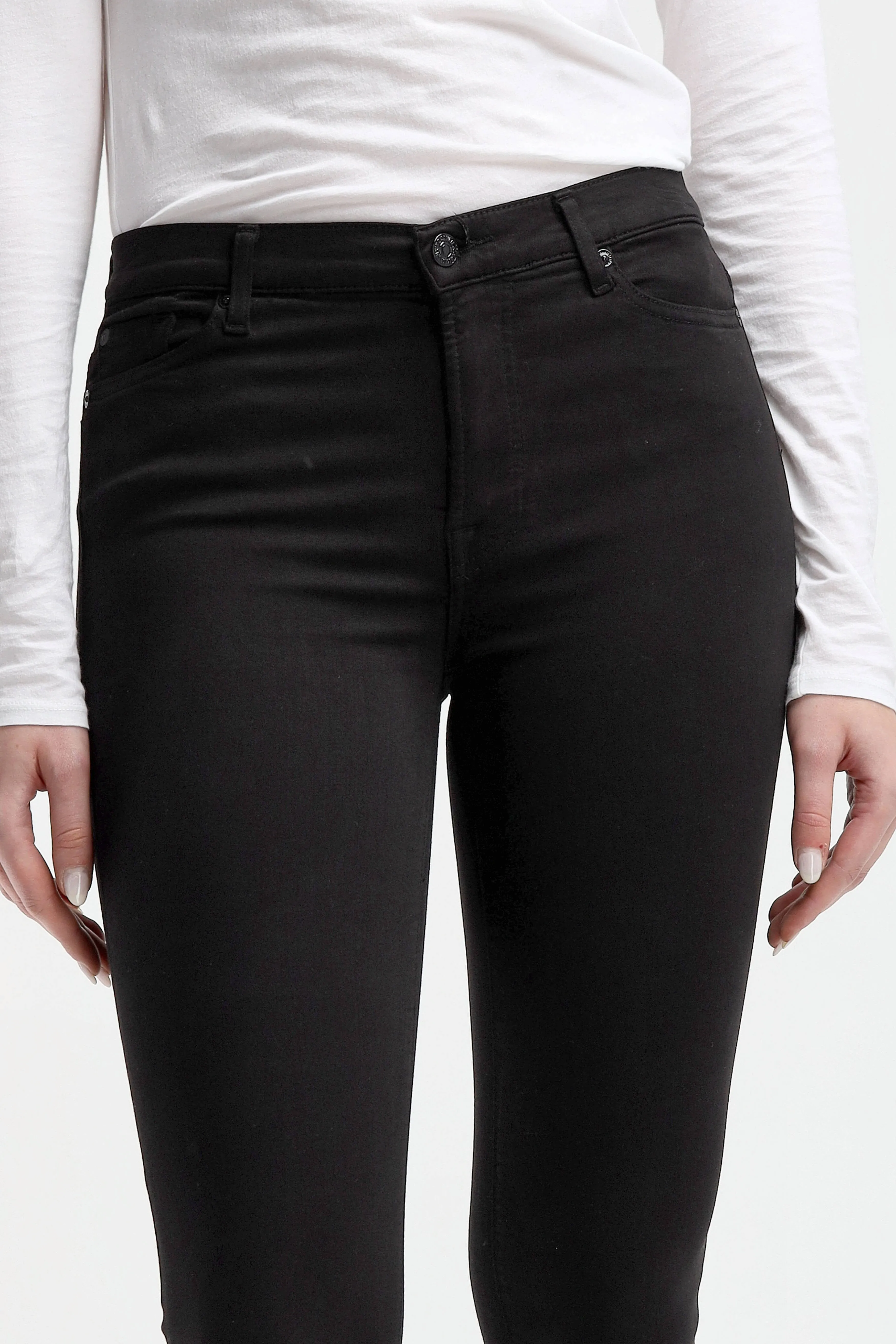 Jeans Skinny Slim Illusion in Schwarz