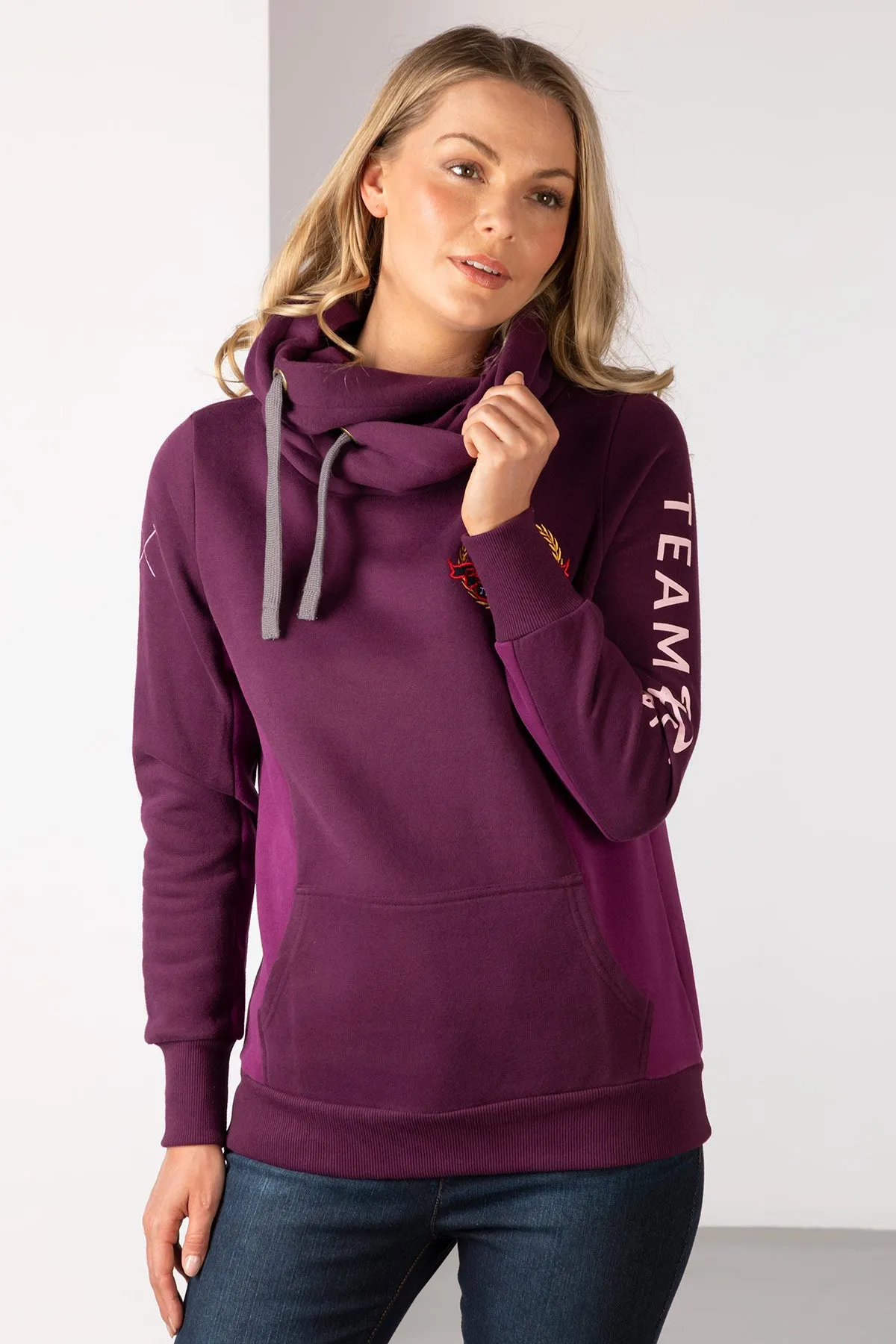 Ladies Cross Neck Hoody - Muston