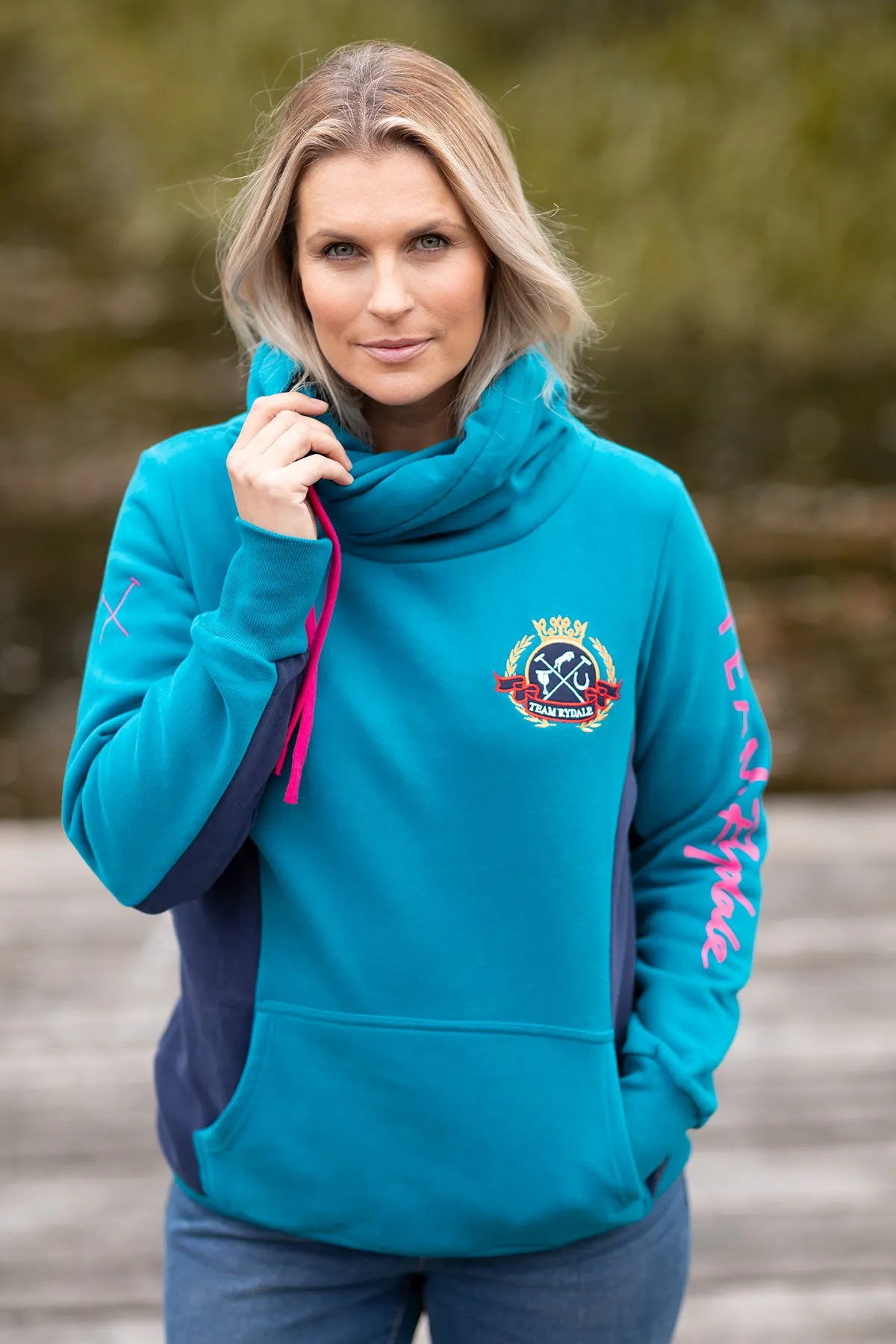 Ladies Cross Neck Hoody - Muston