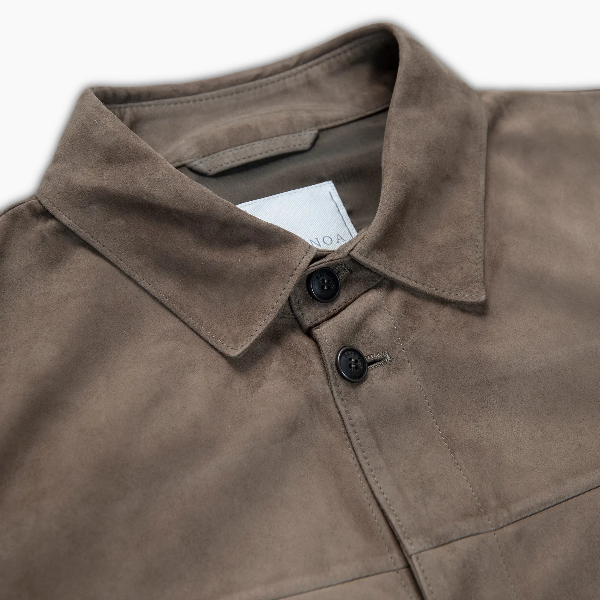 Lazare shirt leather jacket(suede)