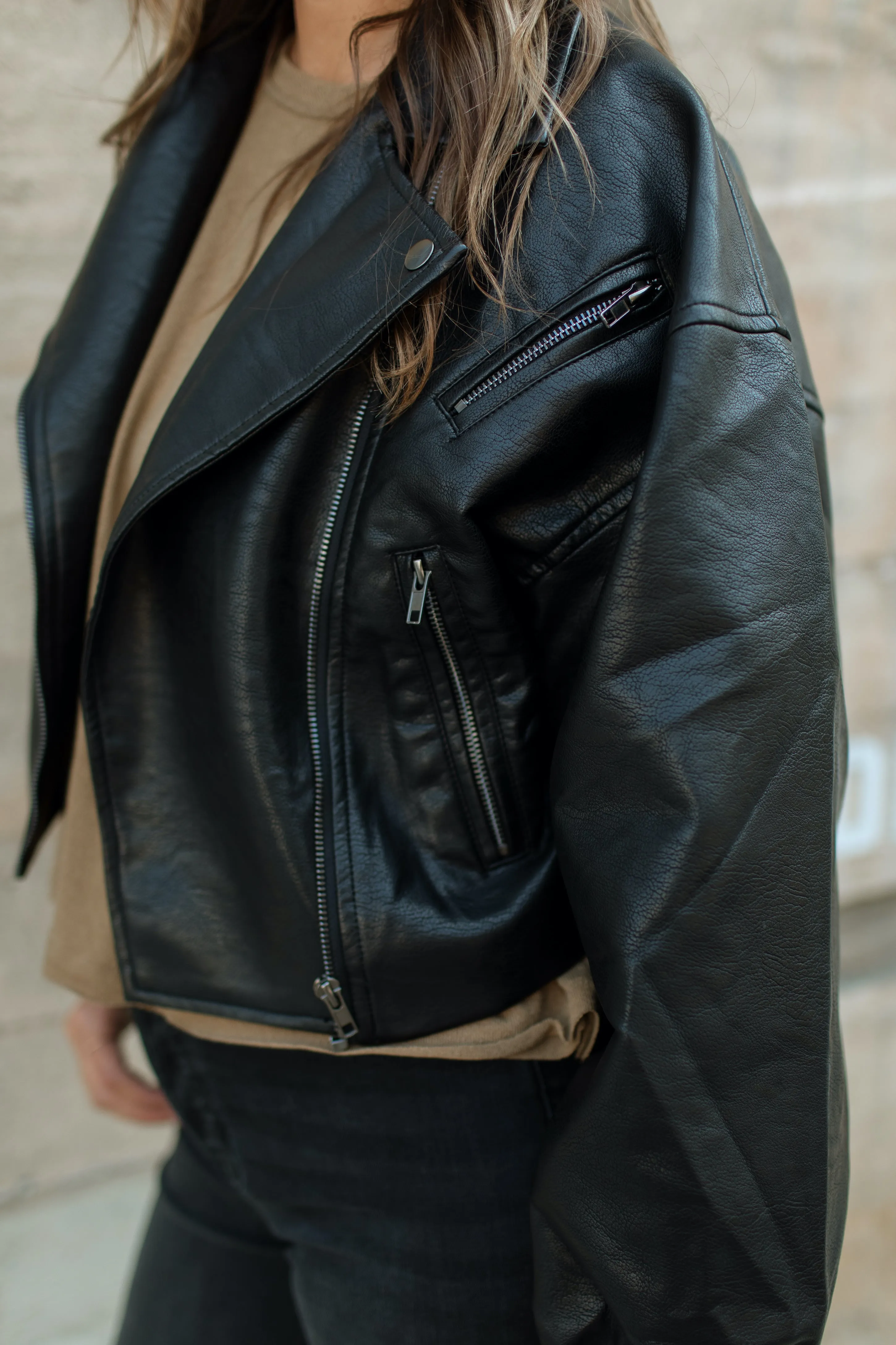 Lenox Vegan Leather Jacket