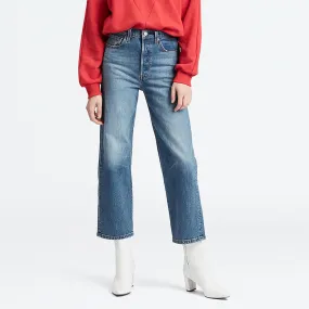 Levi's Ribcage Straight Ankle Jeans - Jive Swing