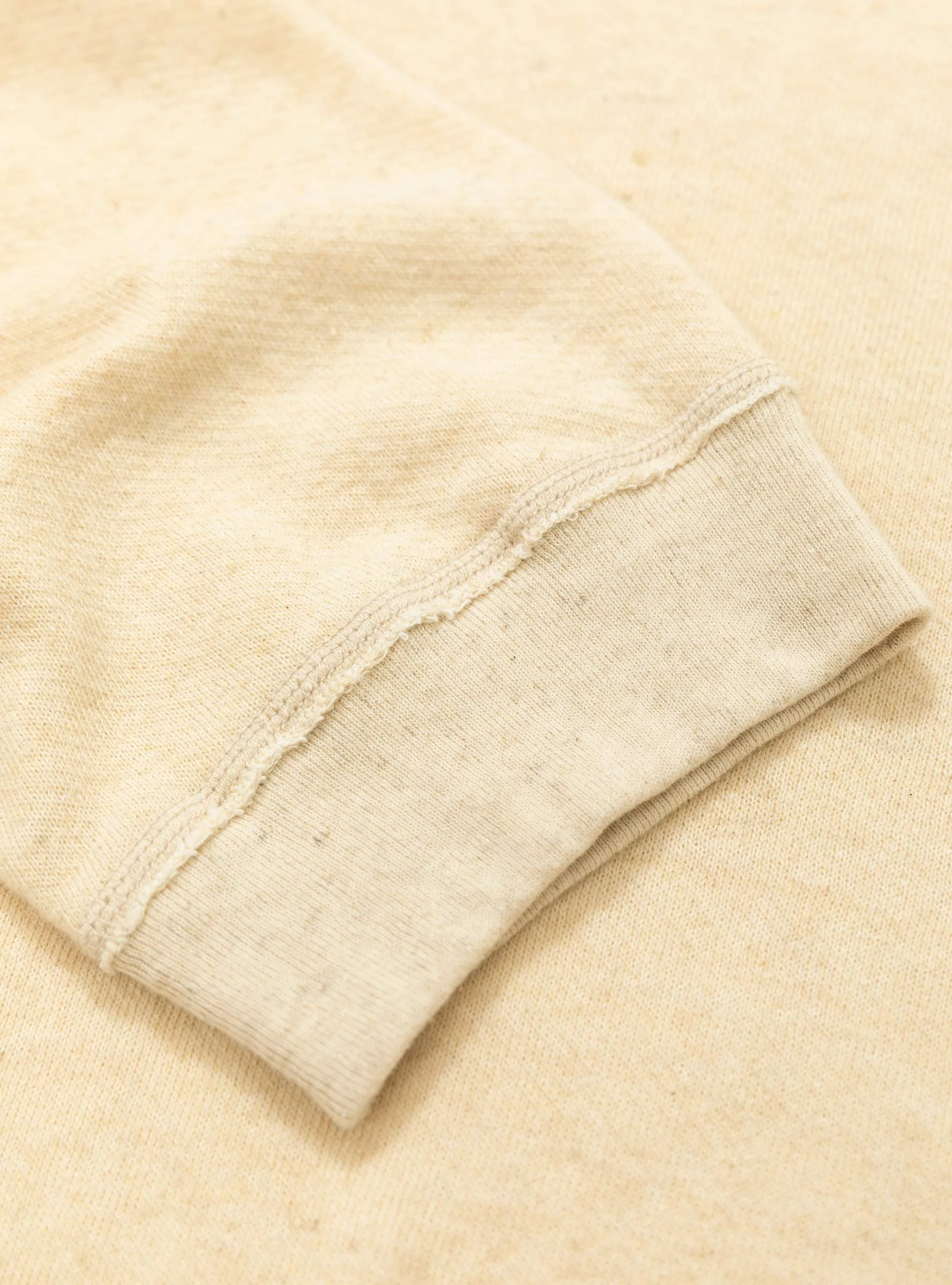 Linen Gauze Fleece Knit Ecru