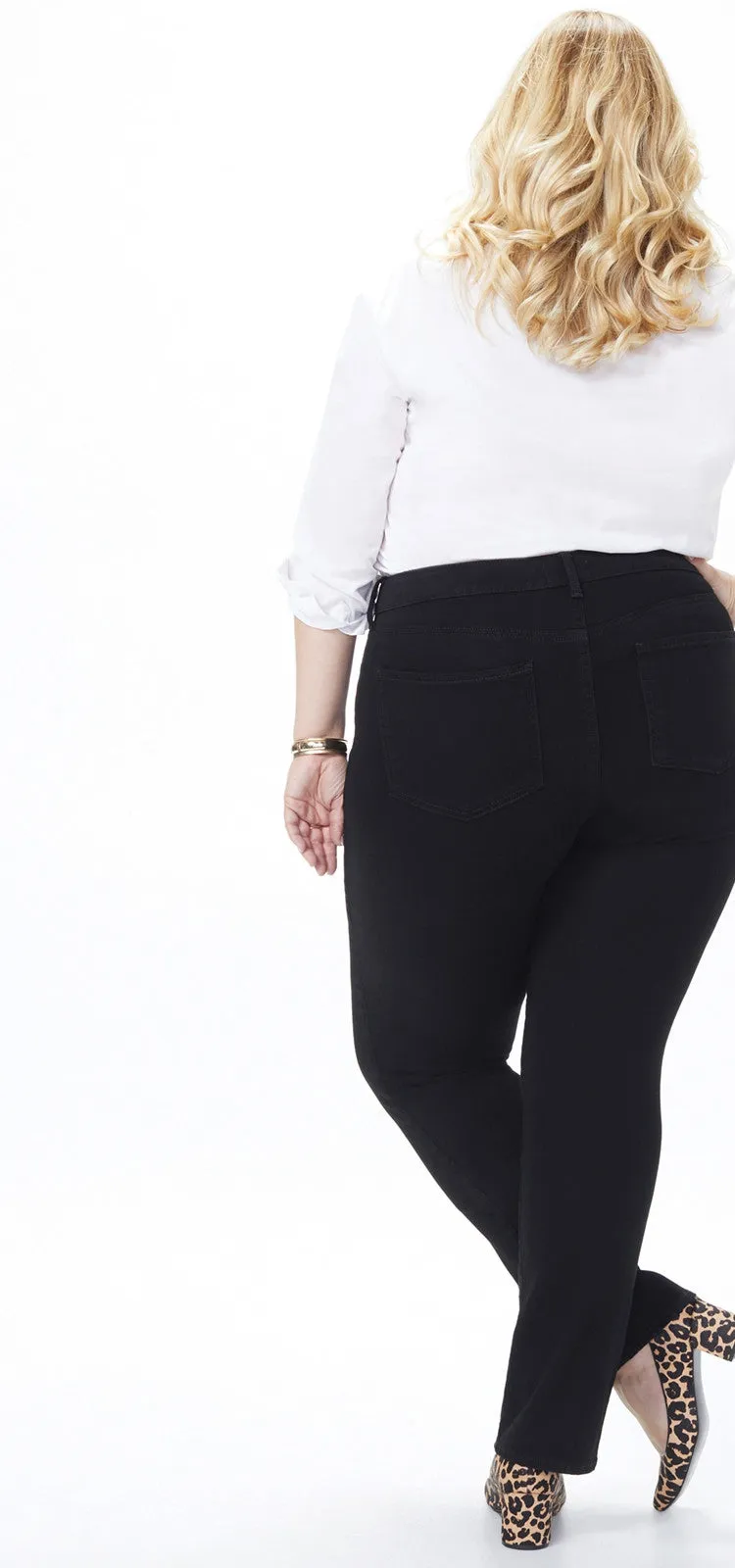 Marilyn Straight Jeans Zwart Premium Denim (Plus) | Black