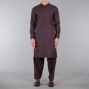 Maroon Shalwar Qameez