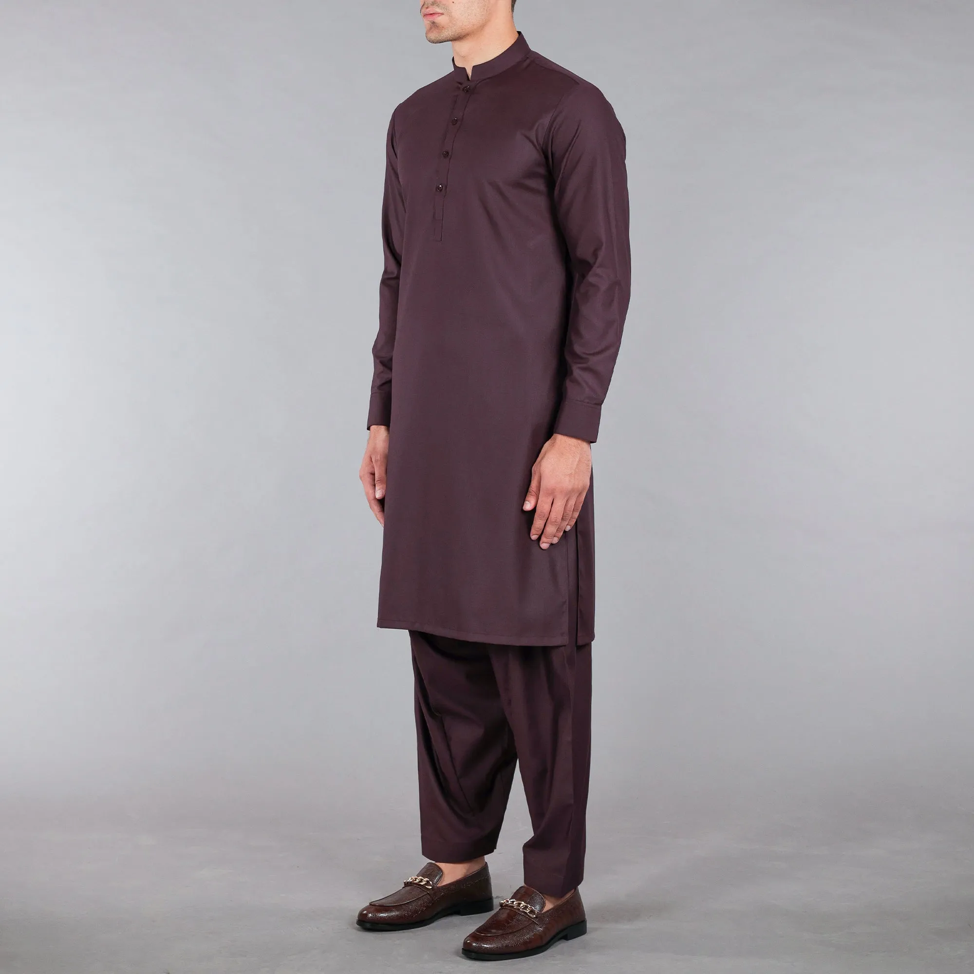 Maroon Shalwar Qameez