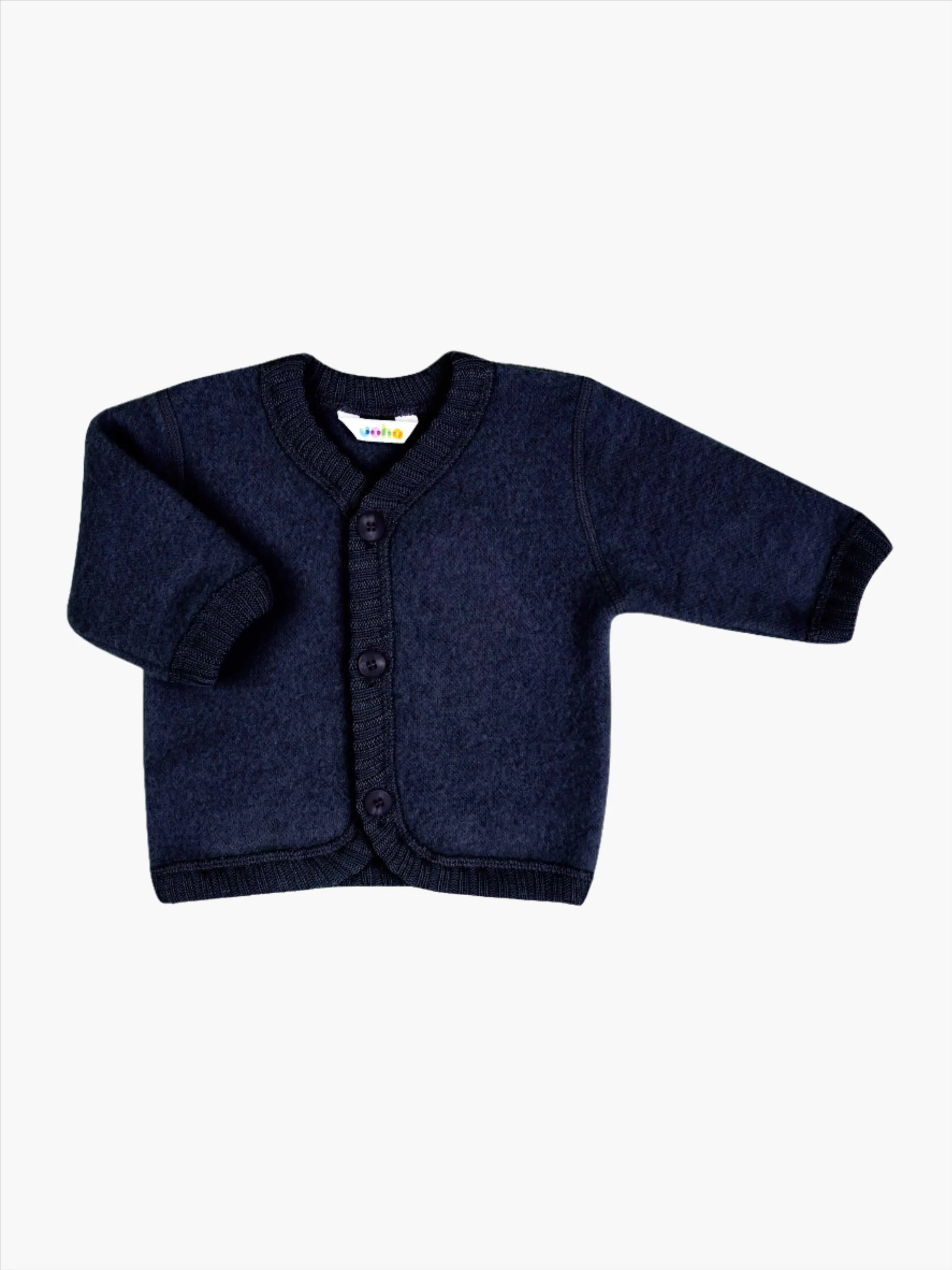 Navy Fleece Cardigan