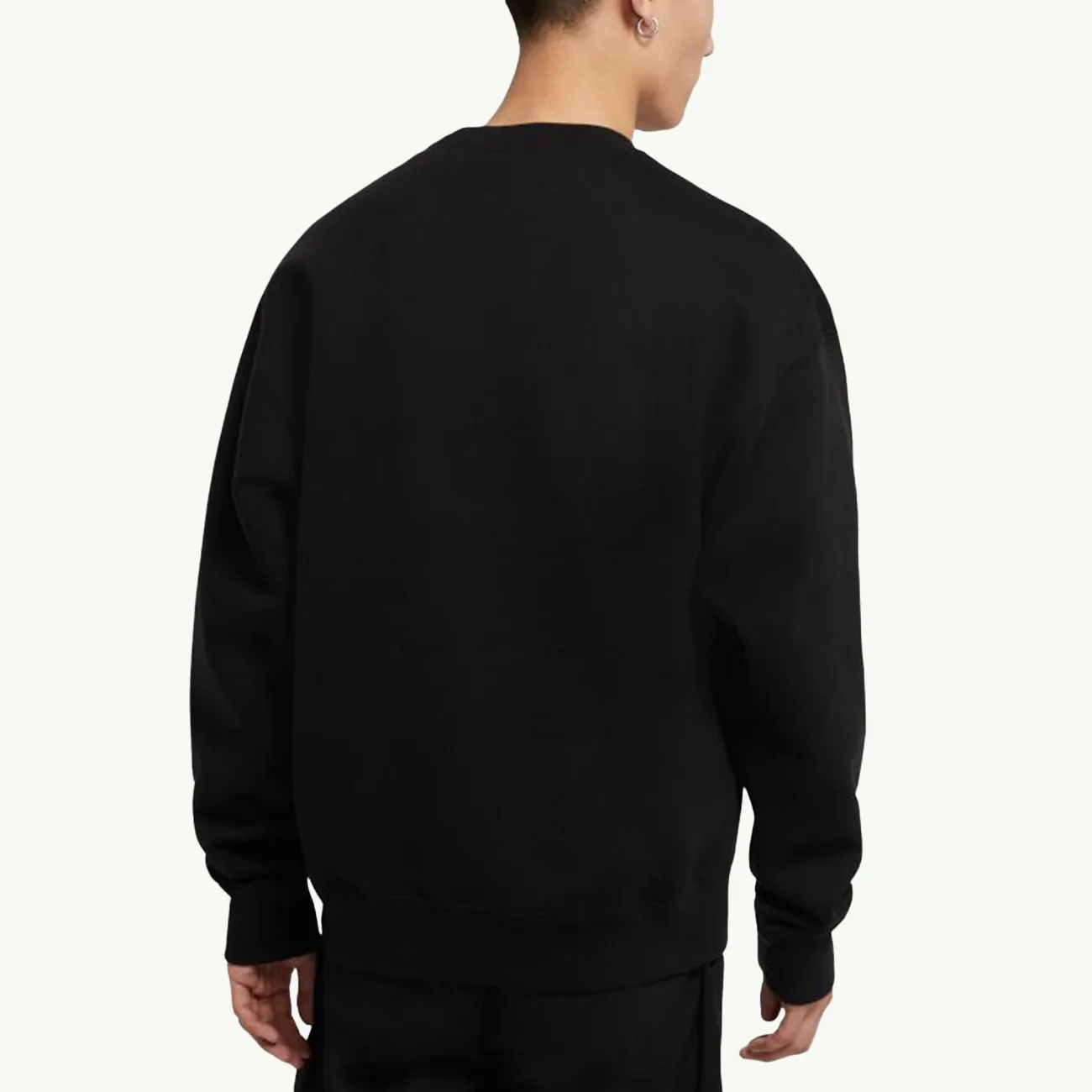 NRG Soloswoosh Fleece Crew - Black/White