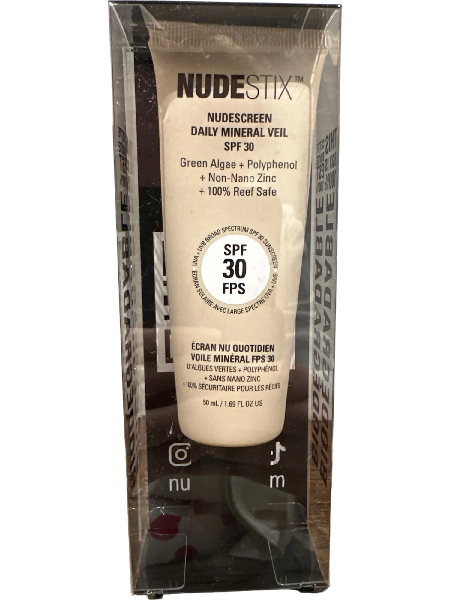 Nudestix Nudescreen Daily Mineral Veil SPF30 Warm Tint Sunscreen 50ml