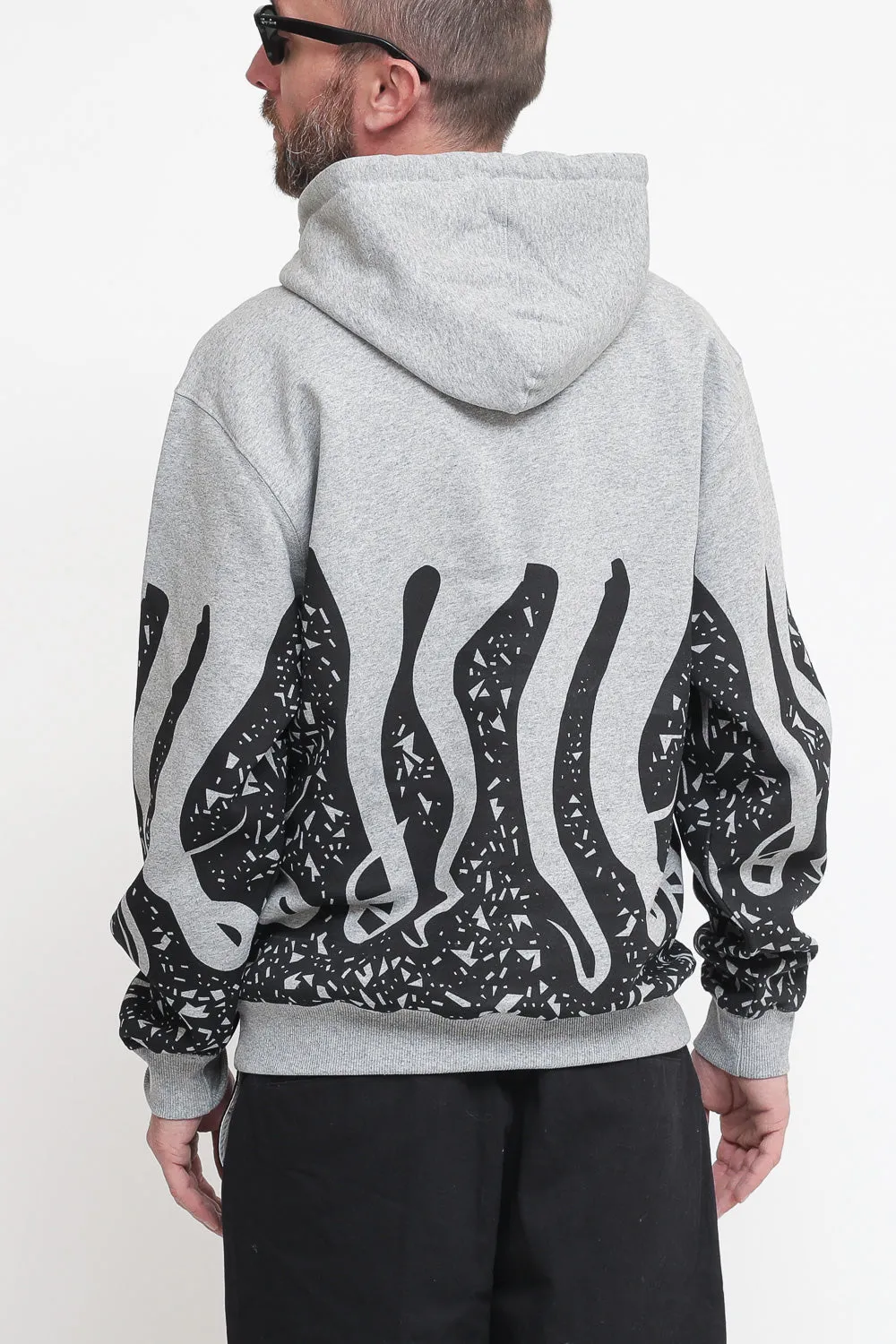 Octopus Stamp Hoodie - Light Grey