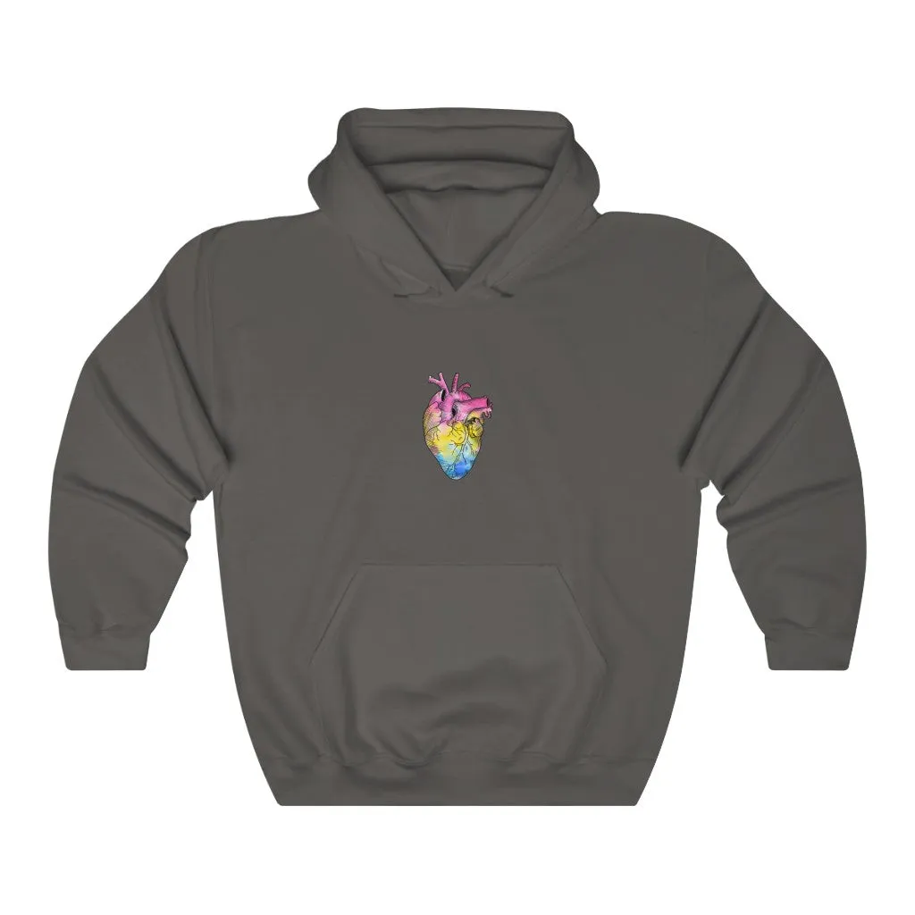 Pansexual Rainbow Proud at Heart Hoodie