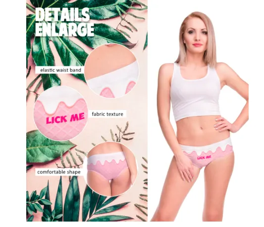 Pink Creamy comfortable panties for women-25 days shipping