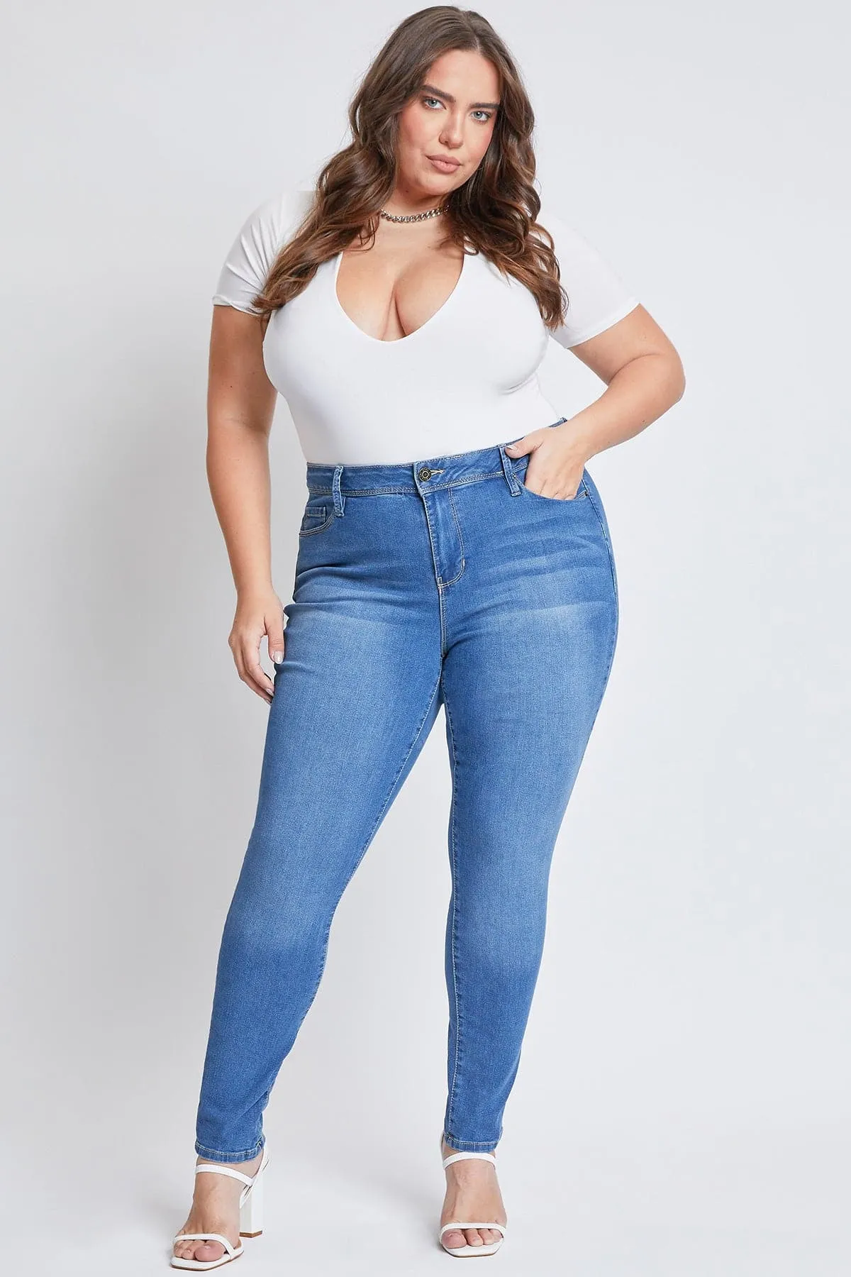 Plus Size Women's Essential Sustainable Skinny Jeans