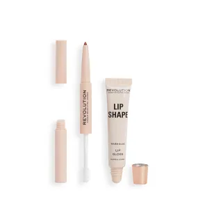 Revolution - Set de labios Lip Shape - Warm Nude