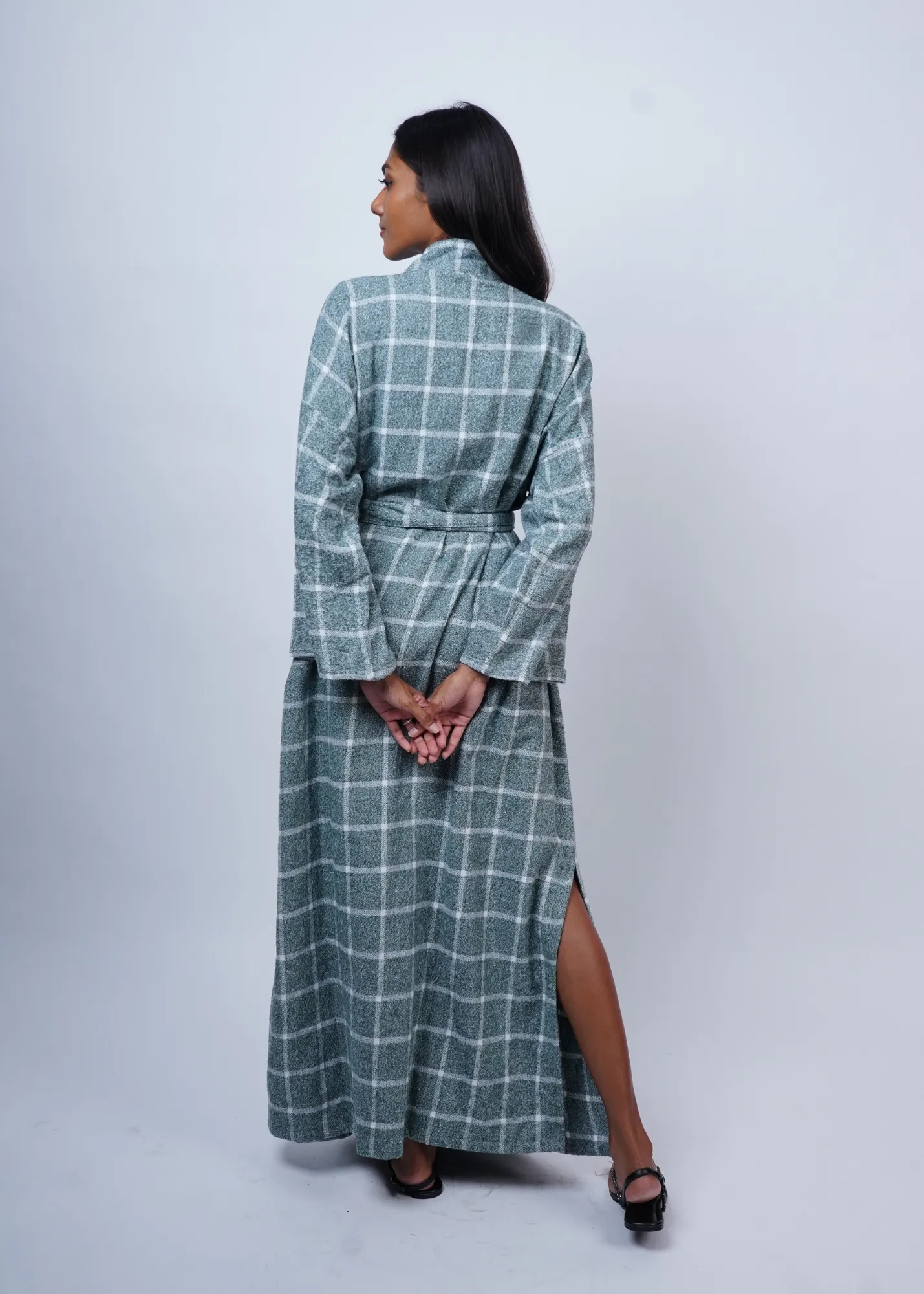 Robe - Warm Green Flannel