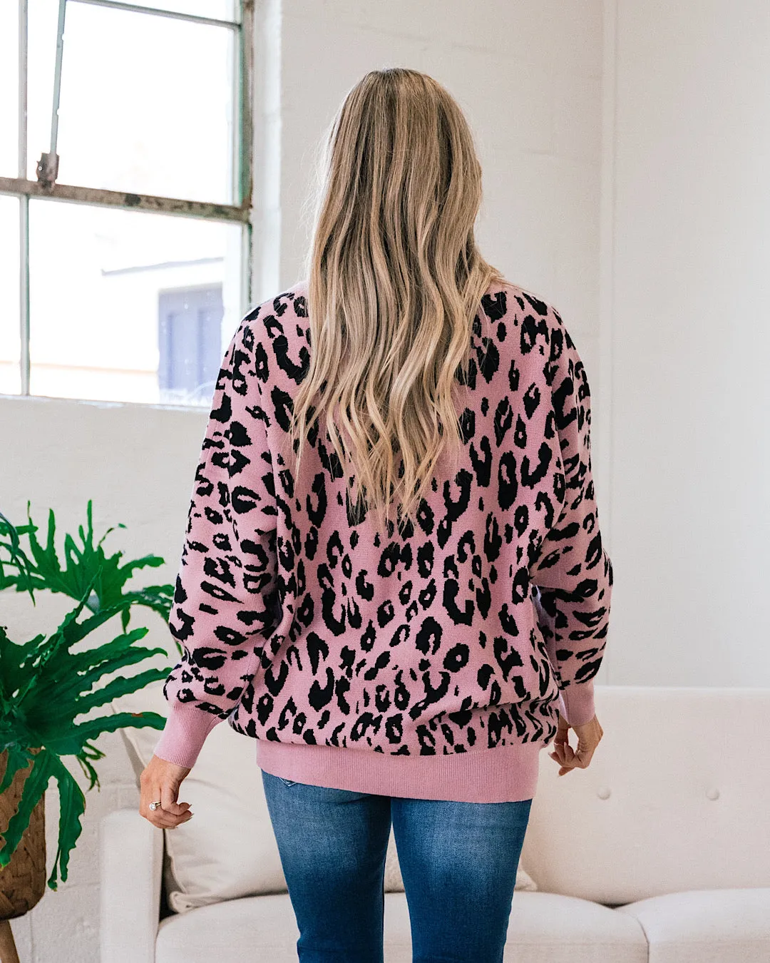 Rose Leopard Sweater