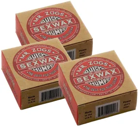 Sex Wax Quick Humps Surf Wax - Warm x 3