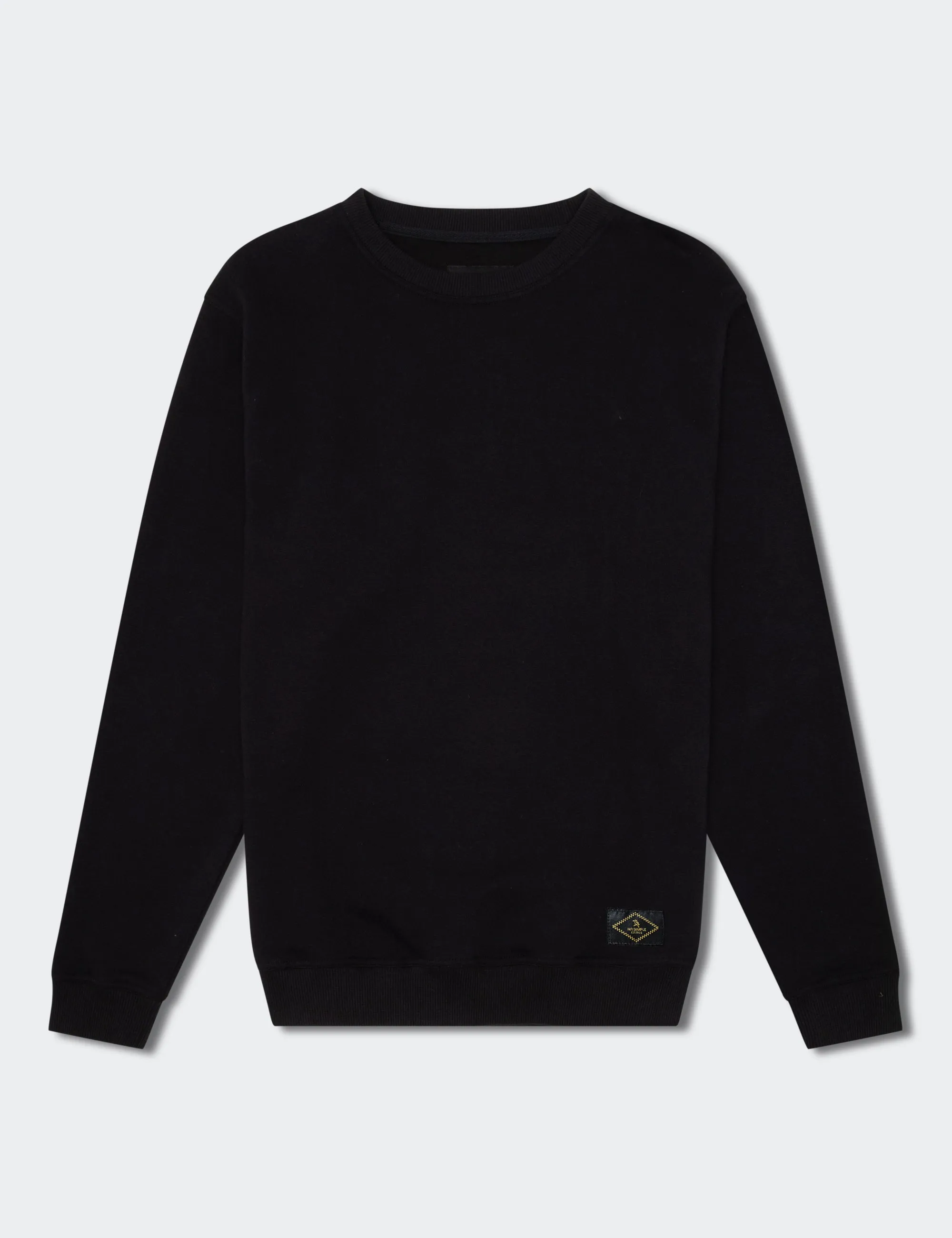 Simple Fleece Crew - Black