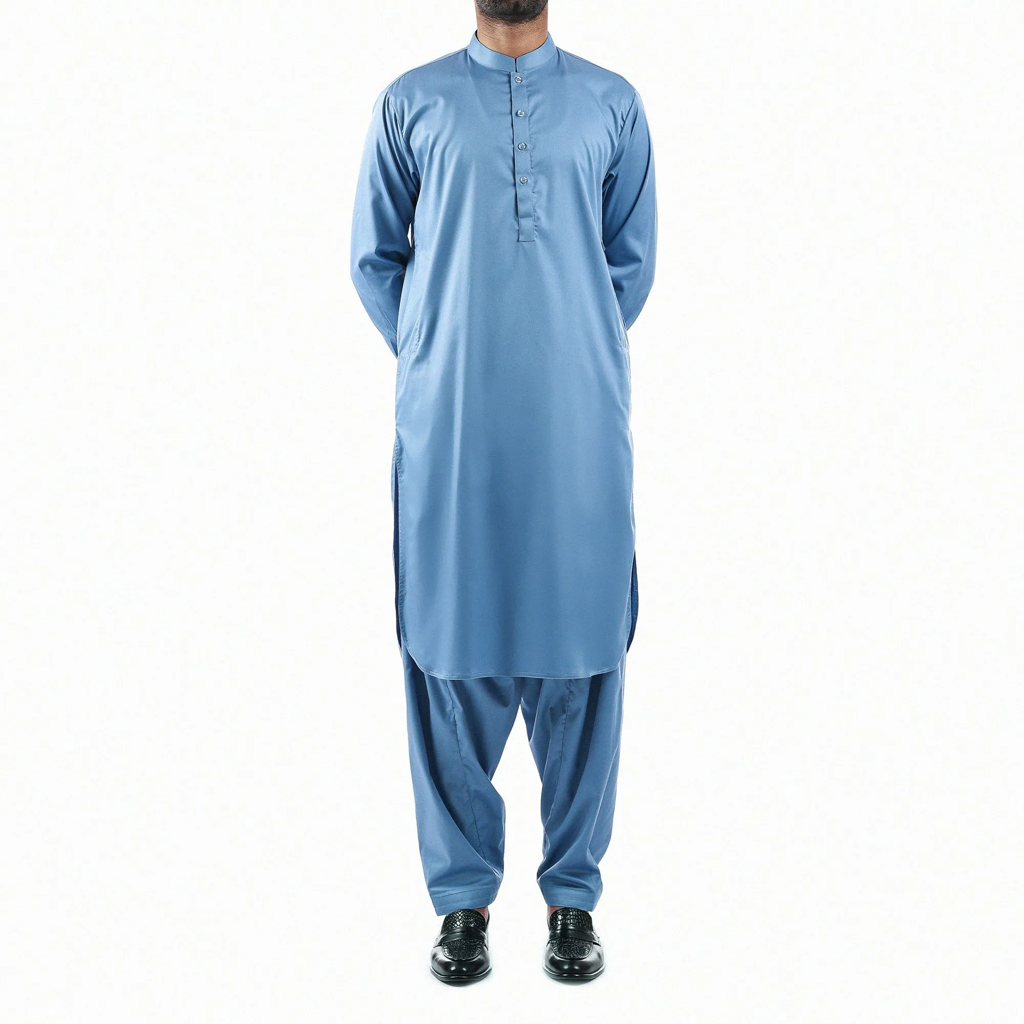 Sky Blue Shalwar Qameez