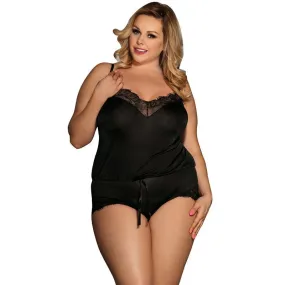 Sleepwear Lingerie Comfortable Strap Piece Pajamas Homme Plus Size Black Romper Women Sexy Night Wear