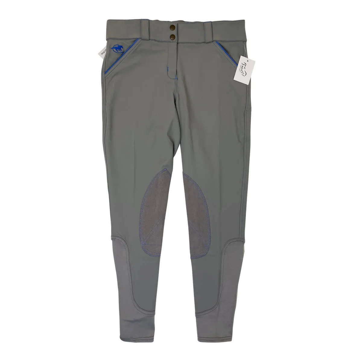 SmartPak 'Evolution' Breeches in Warm Grey w/Periwinkle - Women's 30R