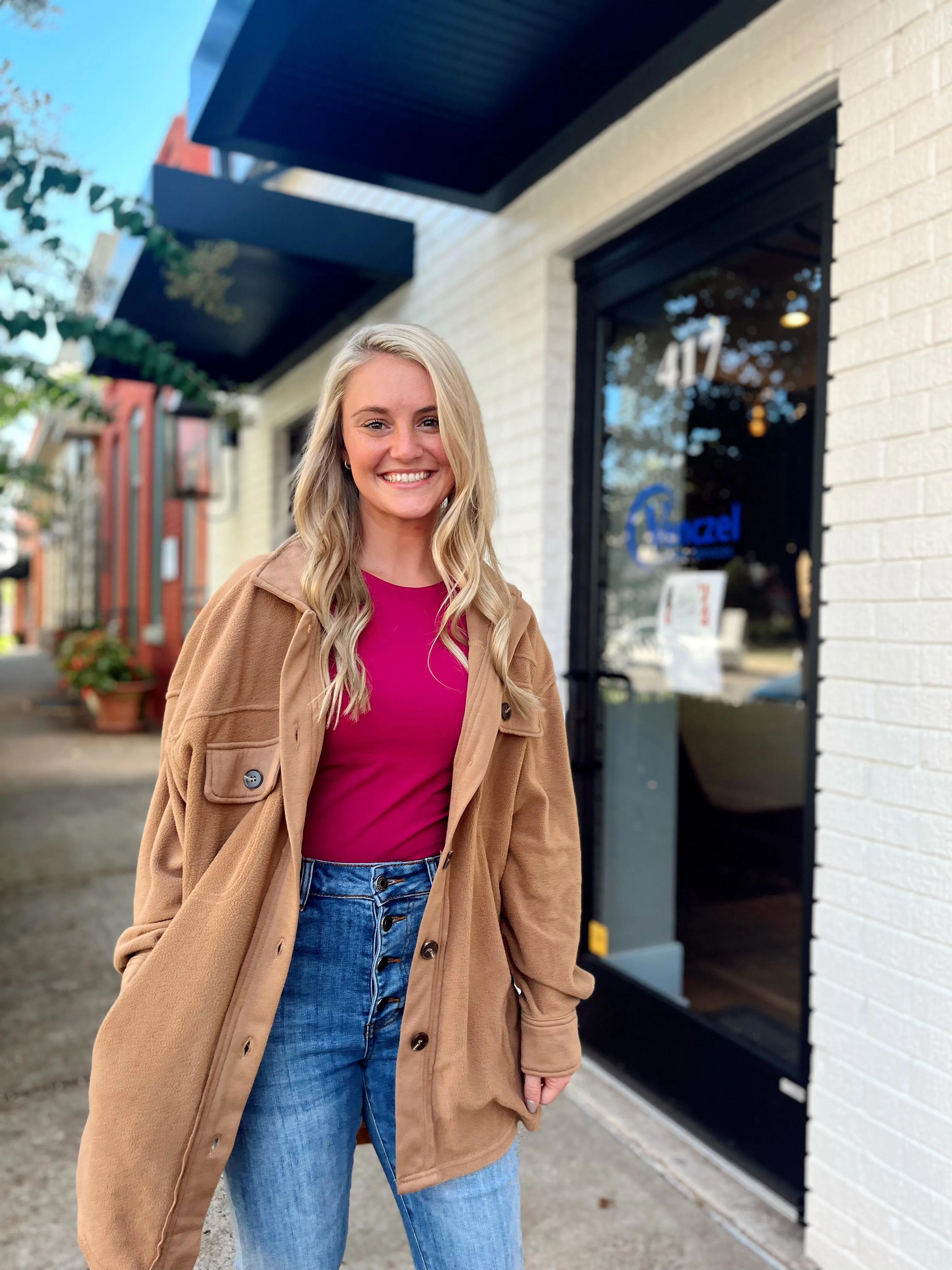 Sunset Fleece Tan Jacket