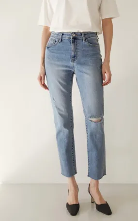 The Carlisle Jeans with distressing