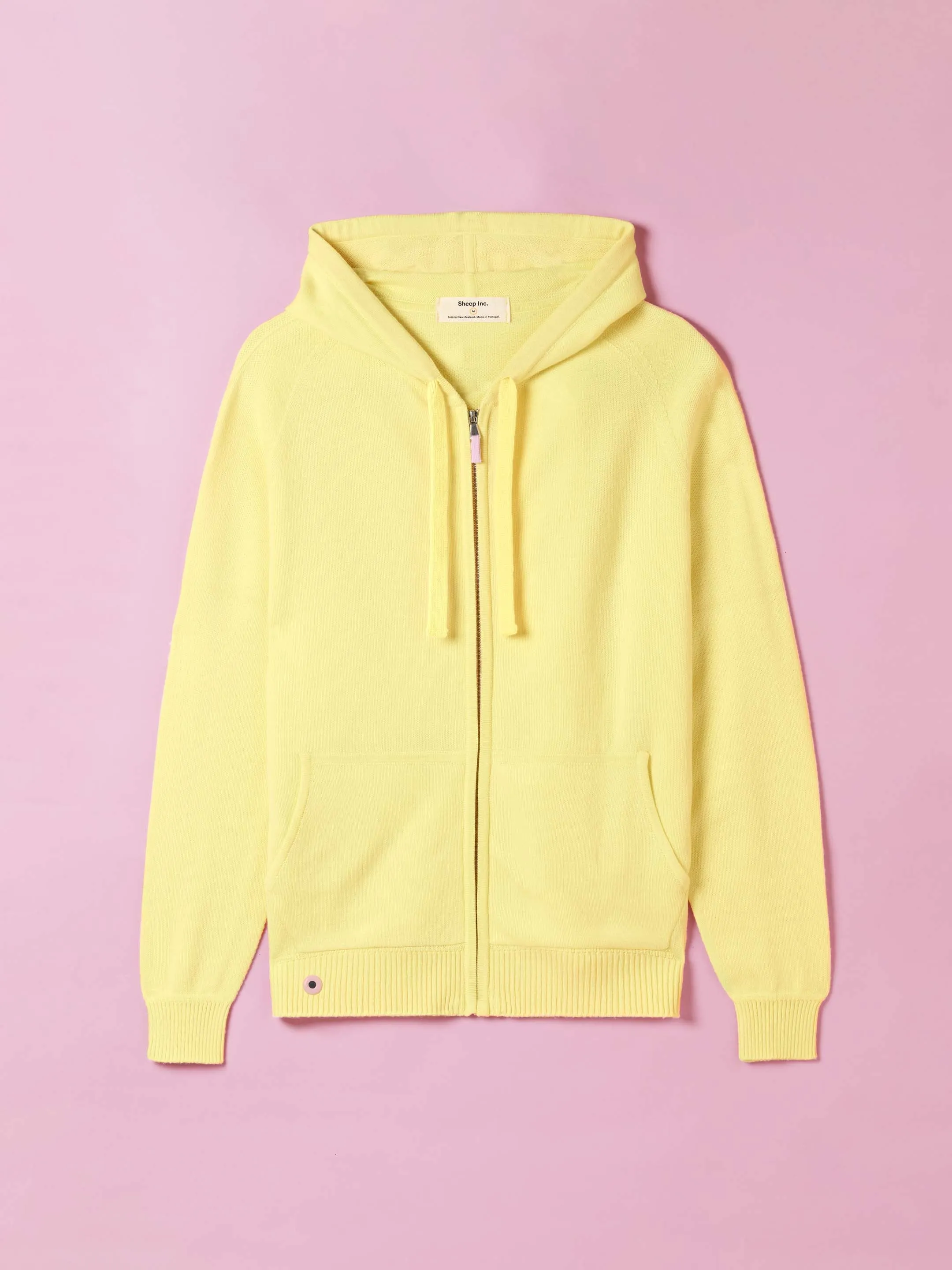 The Zip Hoodie - Lemon Yellow