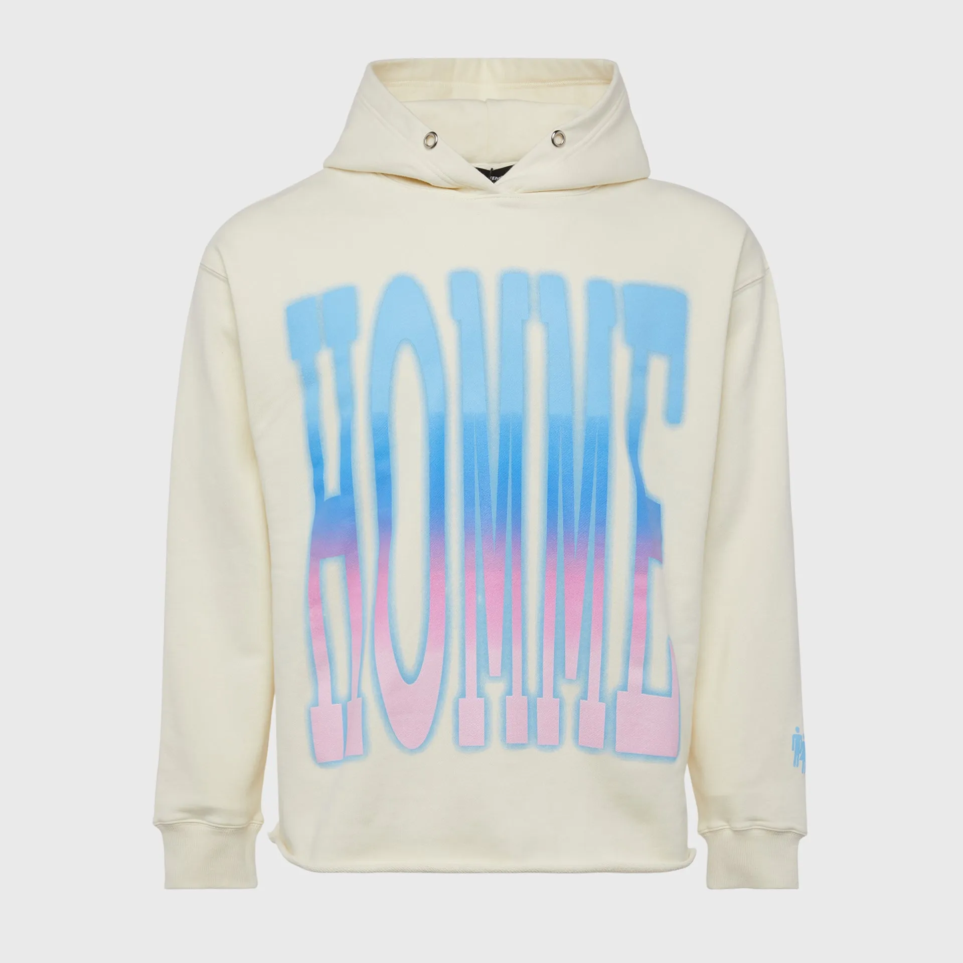 Twilight Hoodie Cream with Blue to Pink Gradient