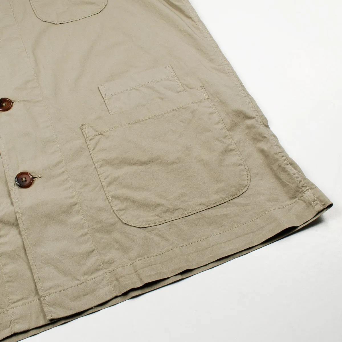 Universal Works - Bakers Overshirt Poplin - Warm Stone