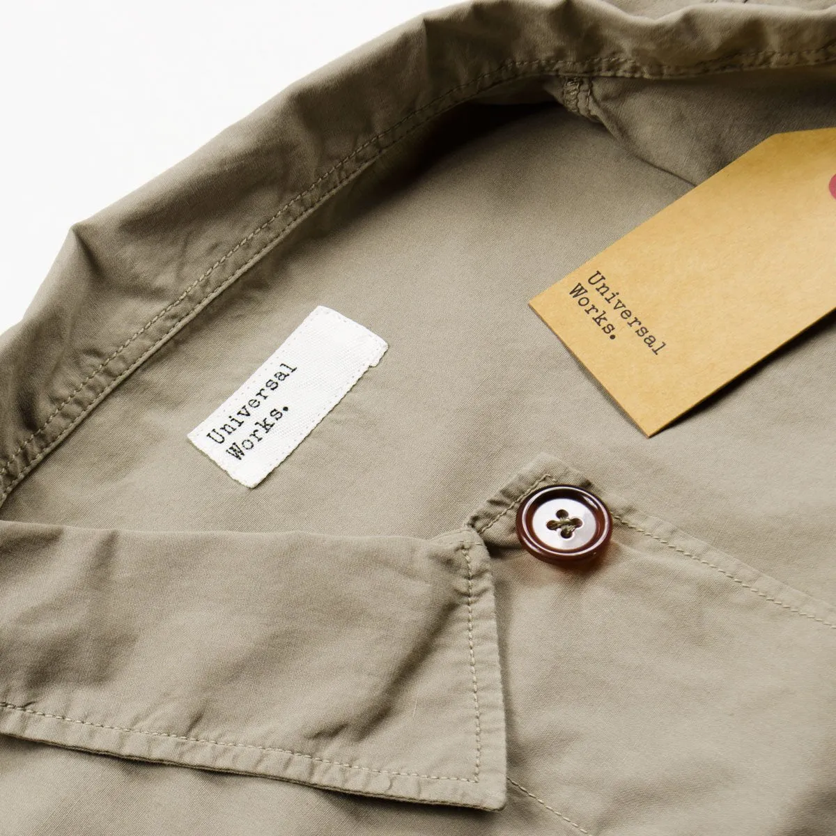 Universal Works - Bakers Overshirt Poplin - Warm Stone