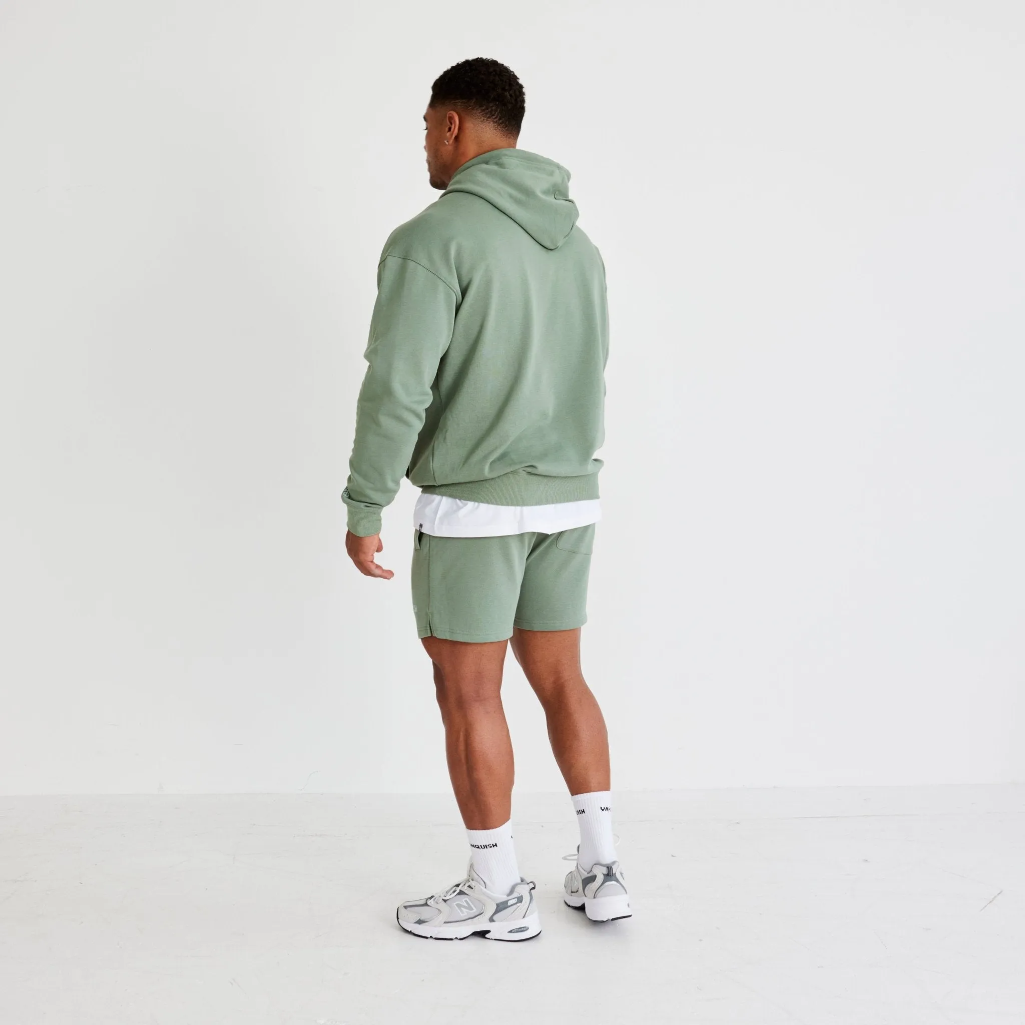 Vanquish Essential Green Oversized Pullover Hoodie