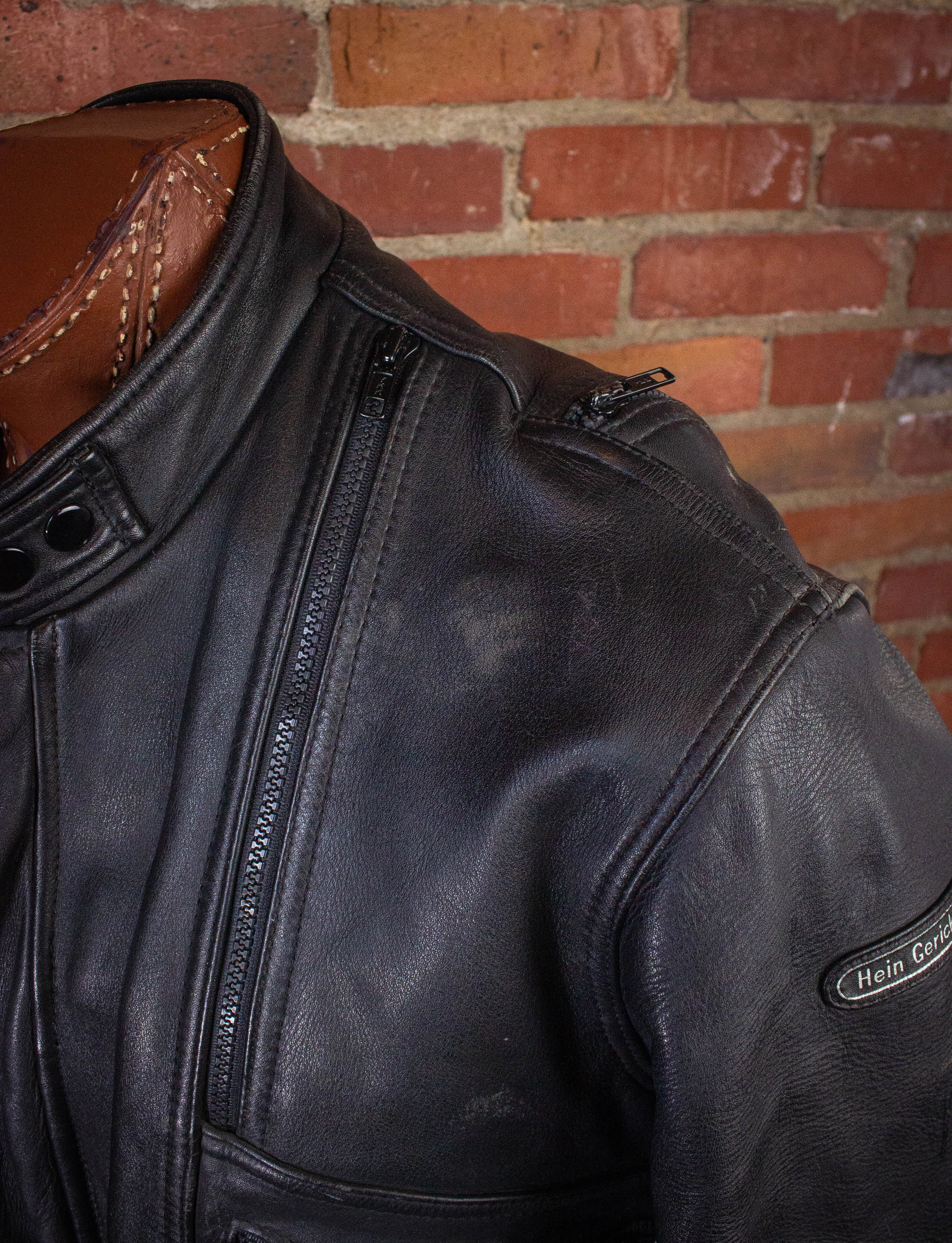 Vintage Hein Gericke Leather Jacket Black Large