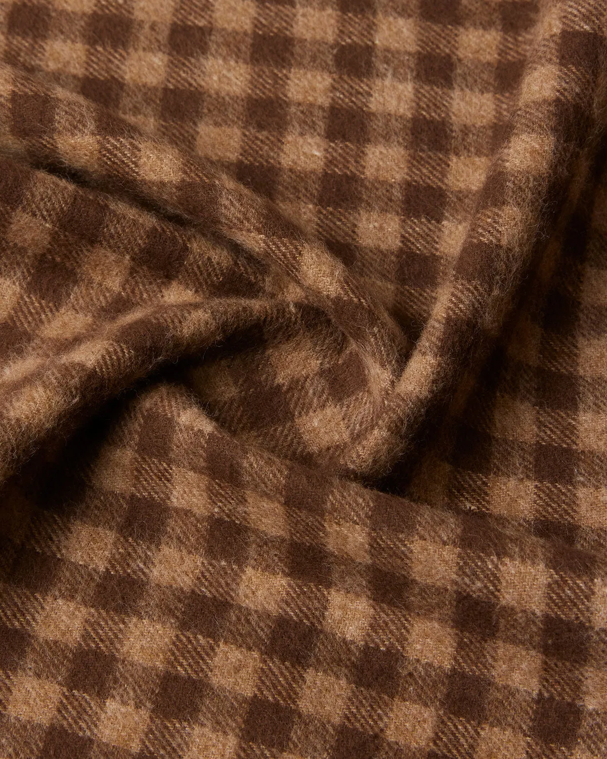 Warm Malt Flannel Checked Shirt