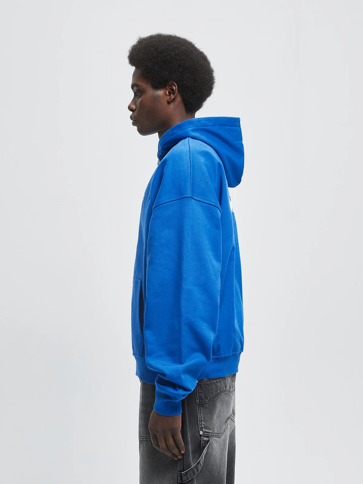 ZIP HOODIE CREATIVE DEPT - BLUE