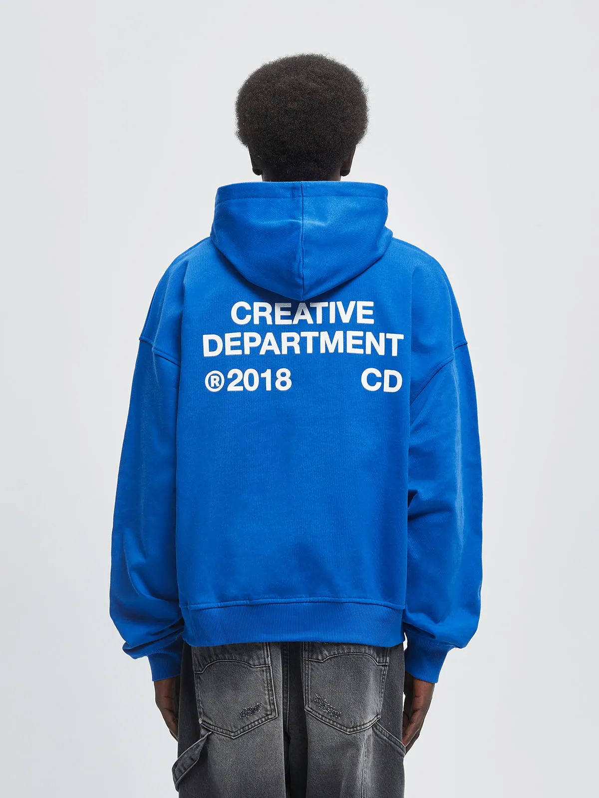 ZIP HOODIE CREATIVE DEPT - BLUE